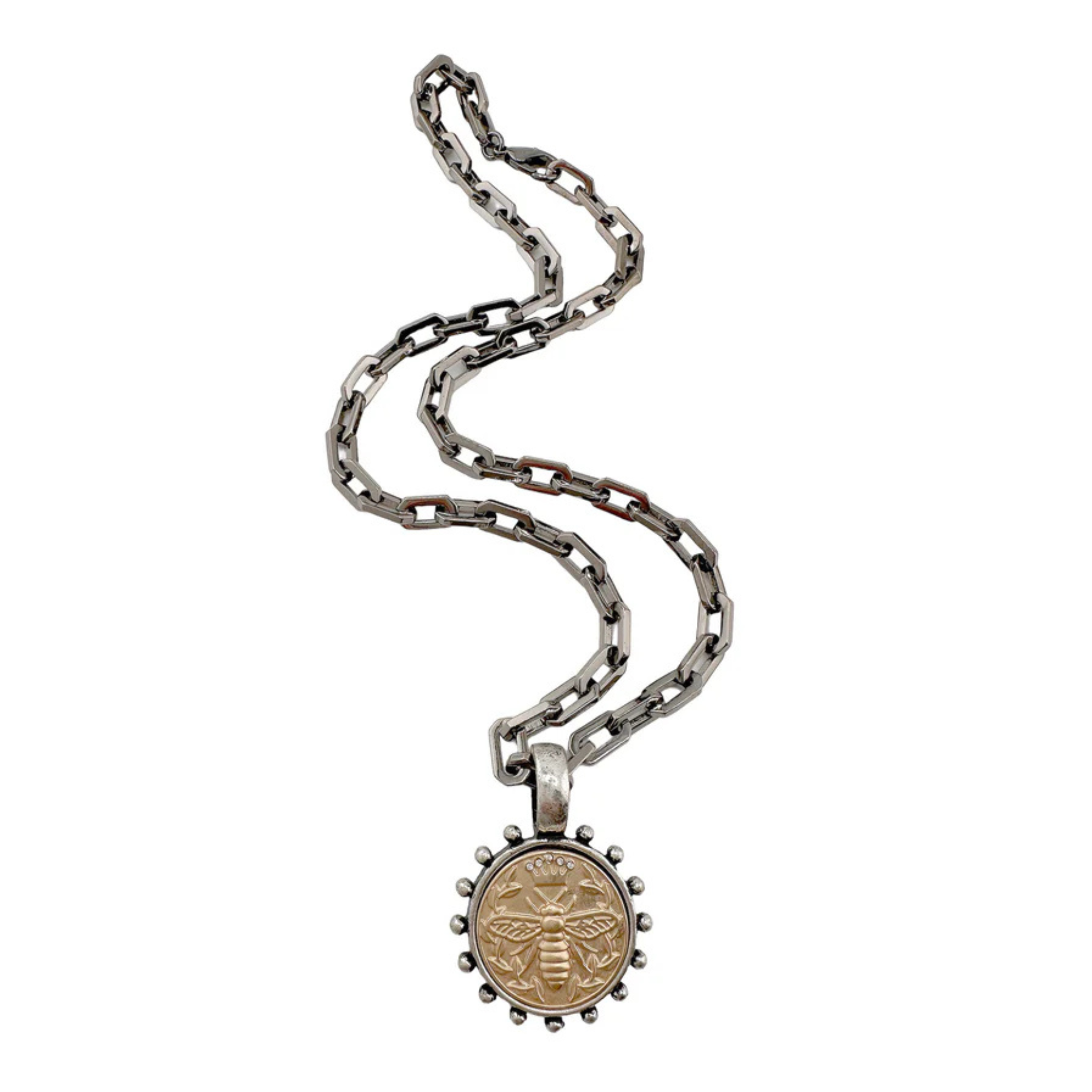 Dakota Queen Bee Coin Necklace