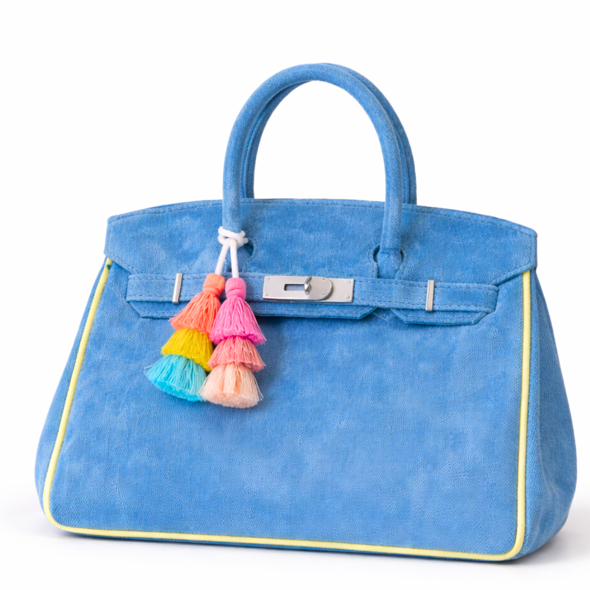 Soft terry cloth boat tote bags in various colors, featuring a spacious interior and sturdy handles for easy carrying.