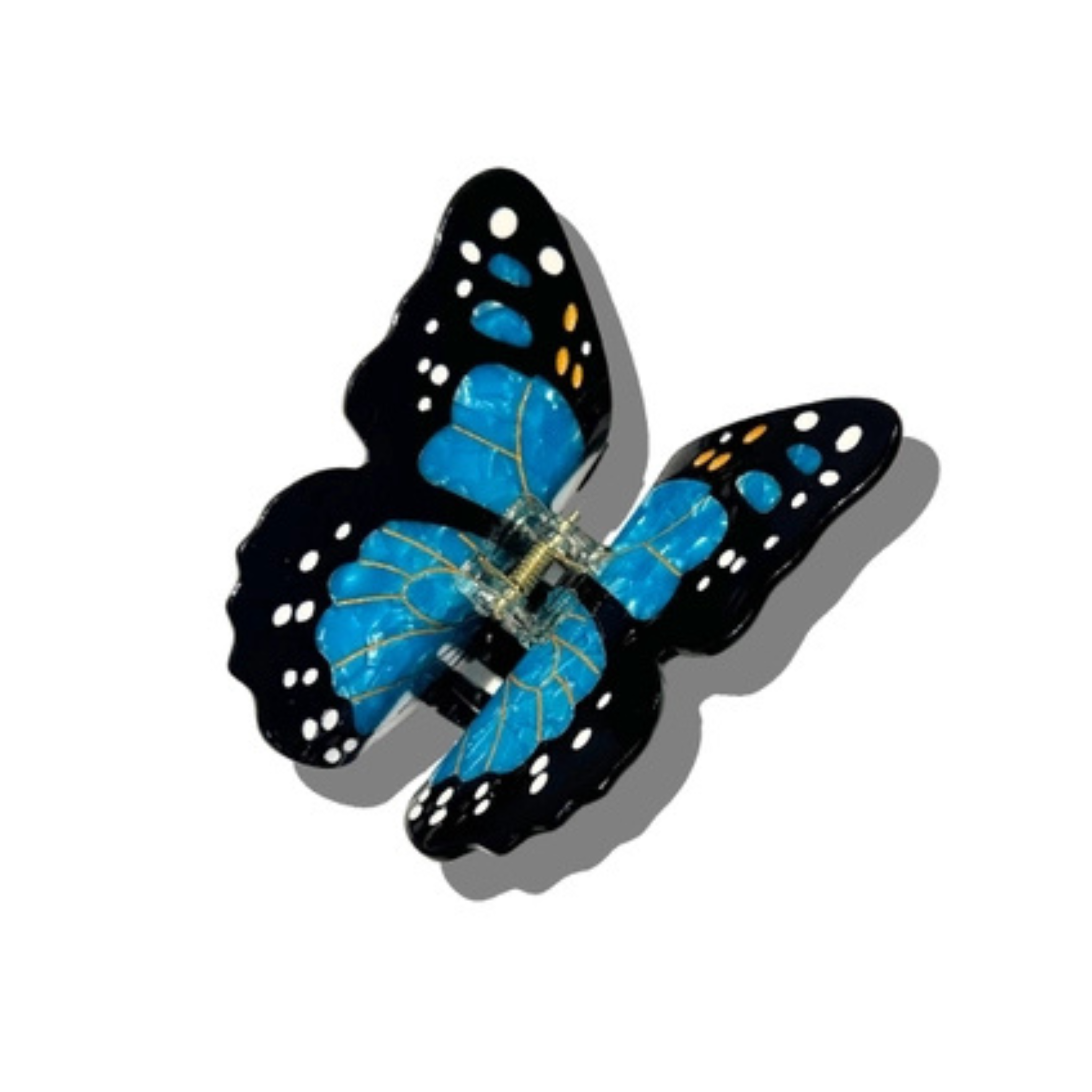 Hand-Painted Monarch Butterfly Claw Hair Clip | Eco-Friendly