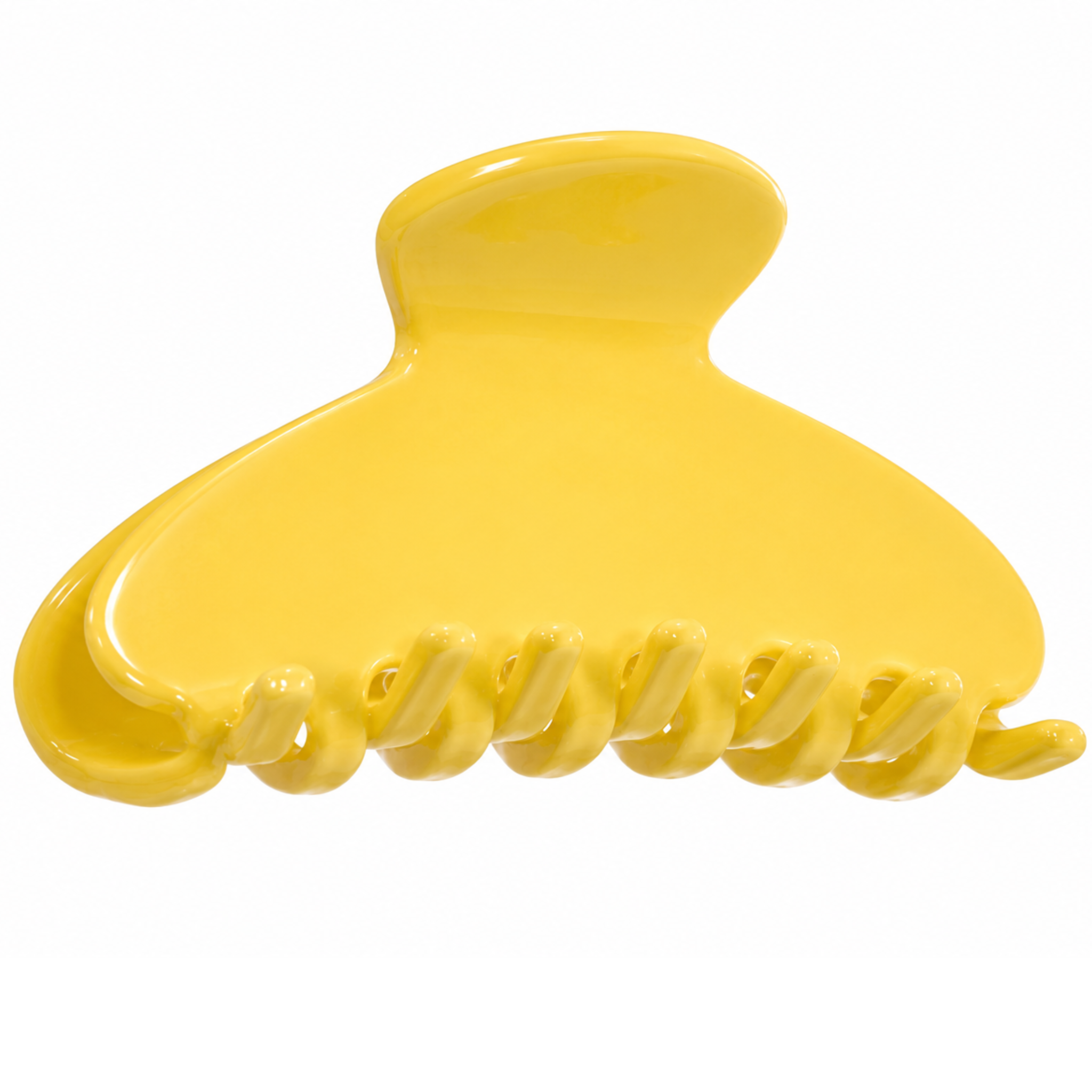 Private label Lemon Spritz Hair Clip featuring bright yellow lemon design and sleek metal finish for stylish hair accessorizing.