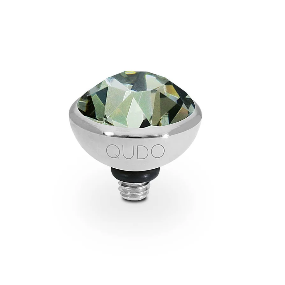 QUDO Black Diamond/Silver Bottone Top 10MM