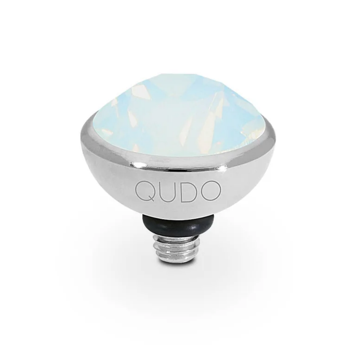 White Opal/Silver Bottone Top 10MM