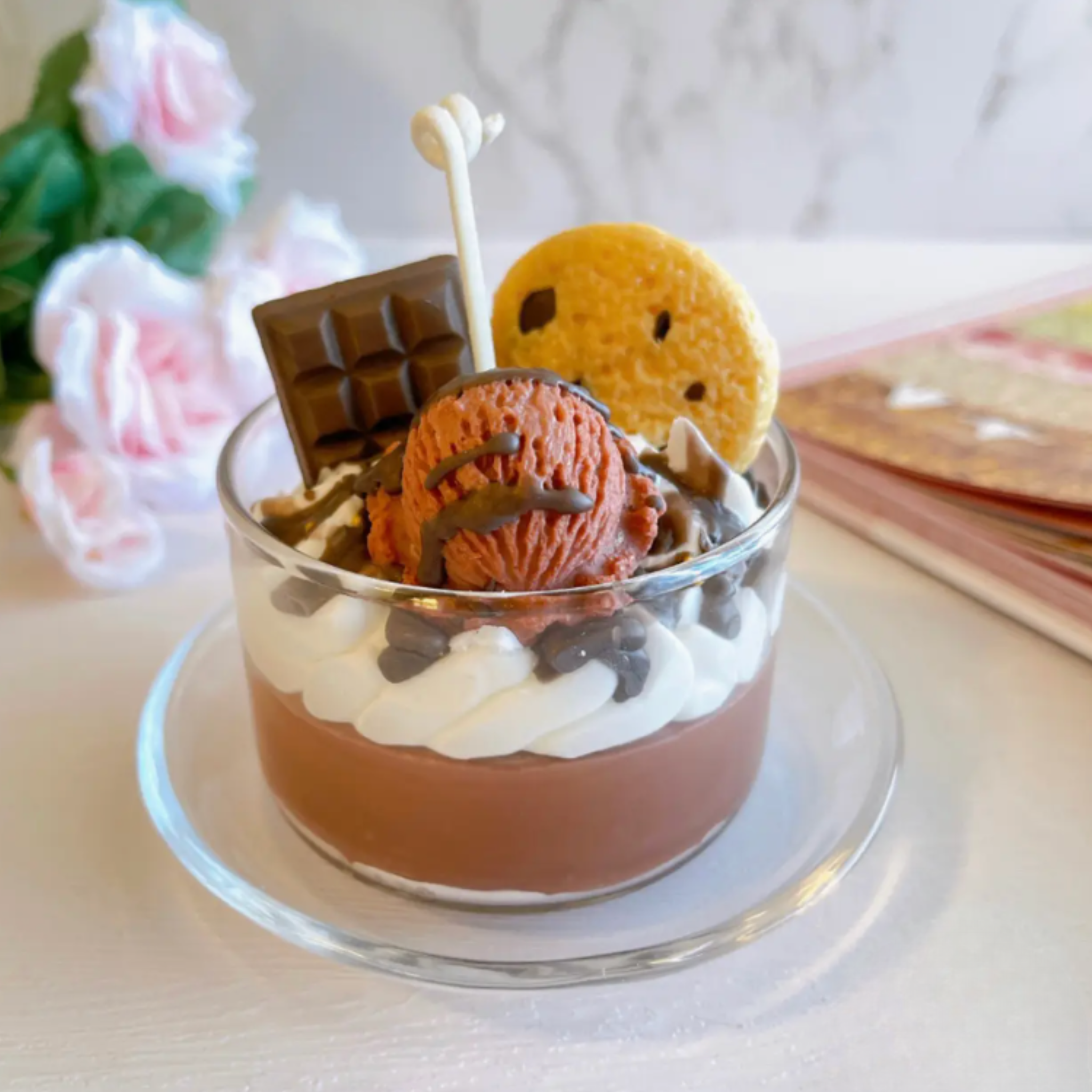 Mini Chocolate Container Candle, Dessert Candle, Food Candle