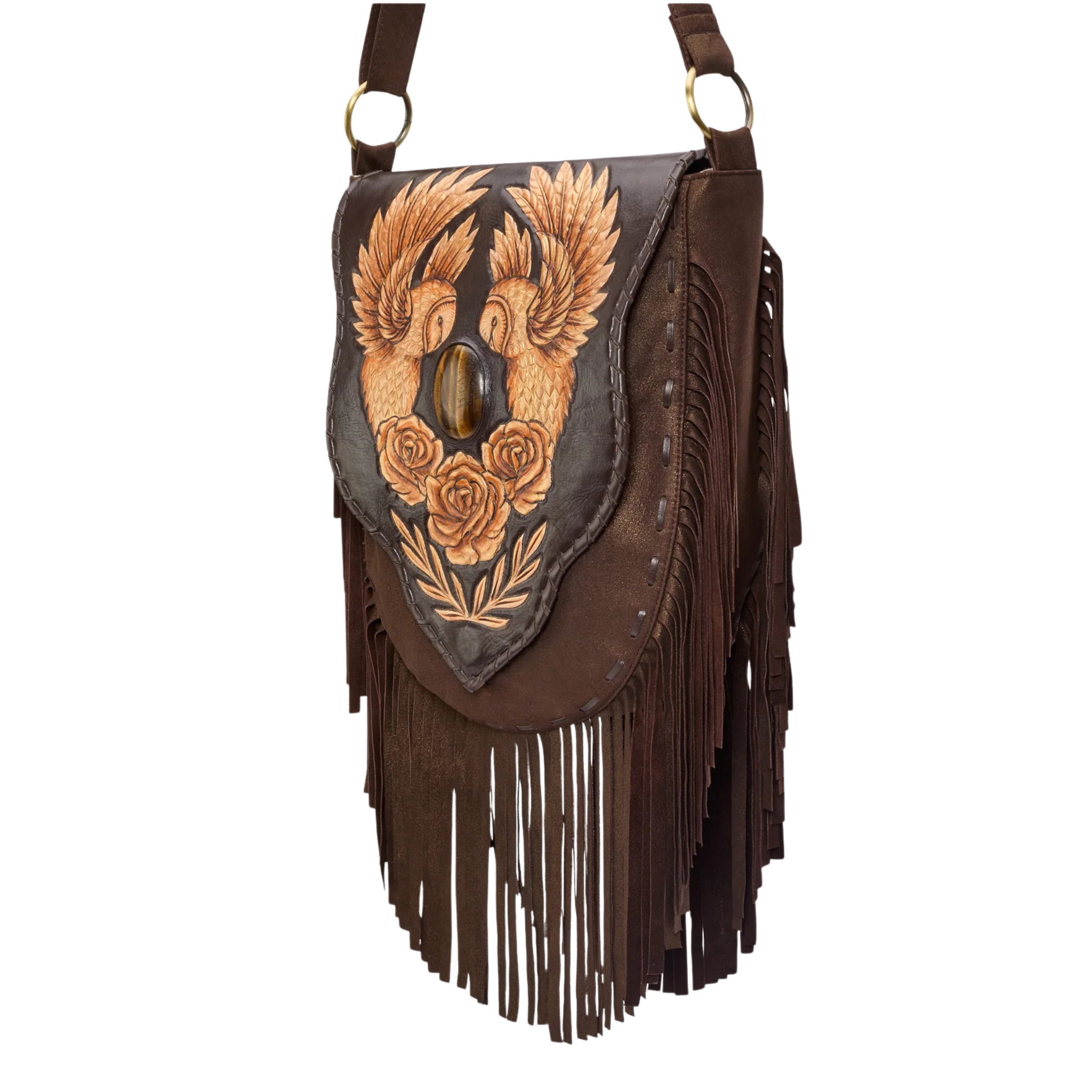 Benny Owl Rose Bag Metallic Brown/Gold