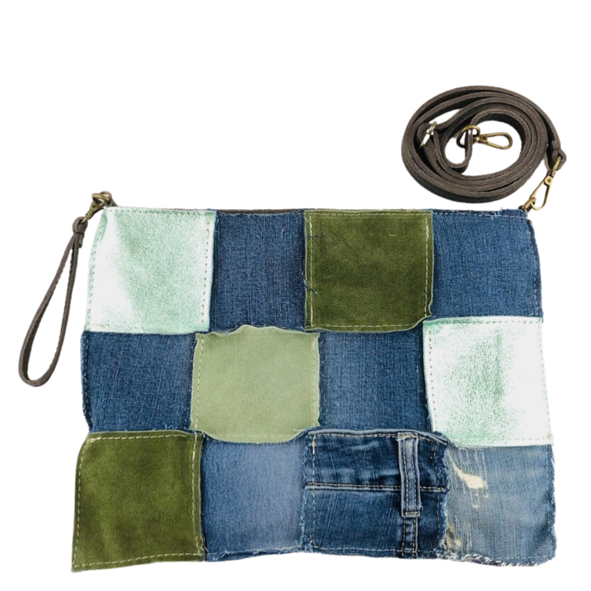 Danya Boho Patch Color Maxi Pochette Bag