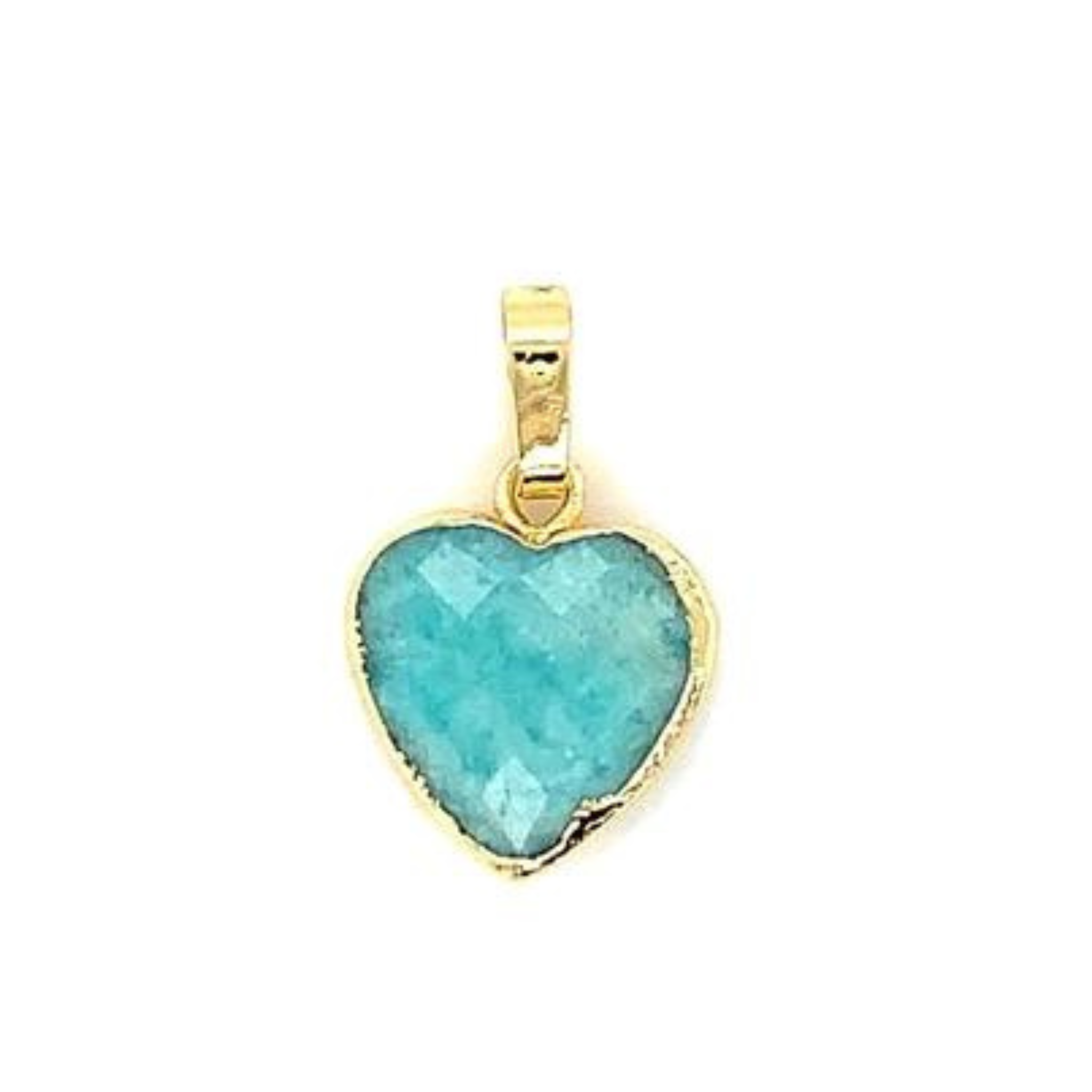 Gemstone Heart Charm