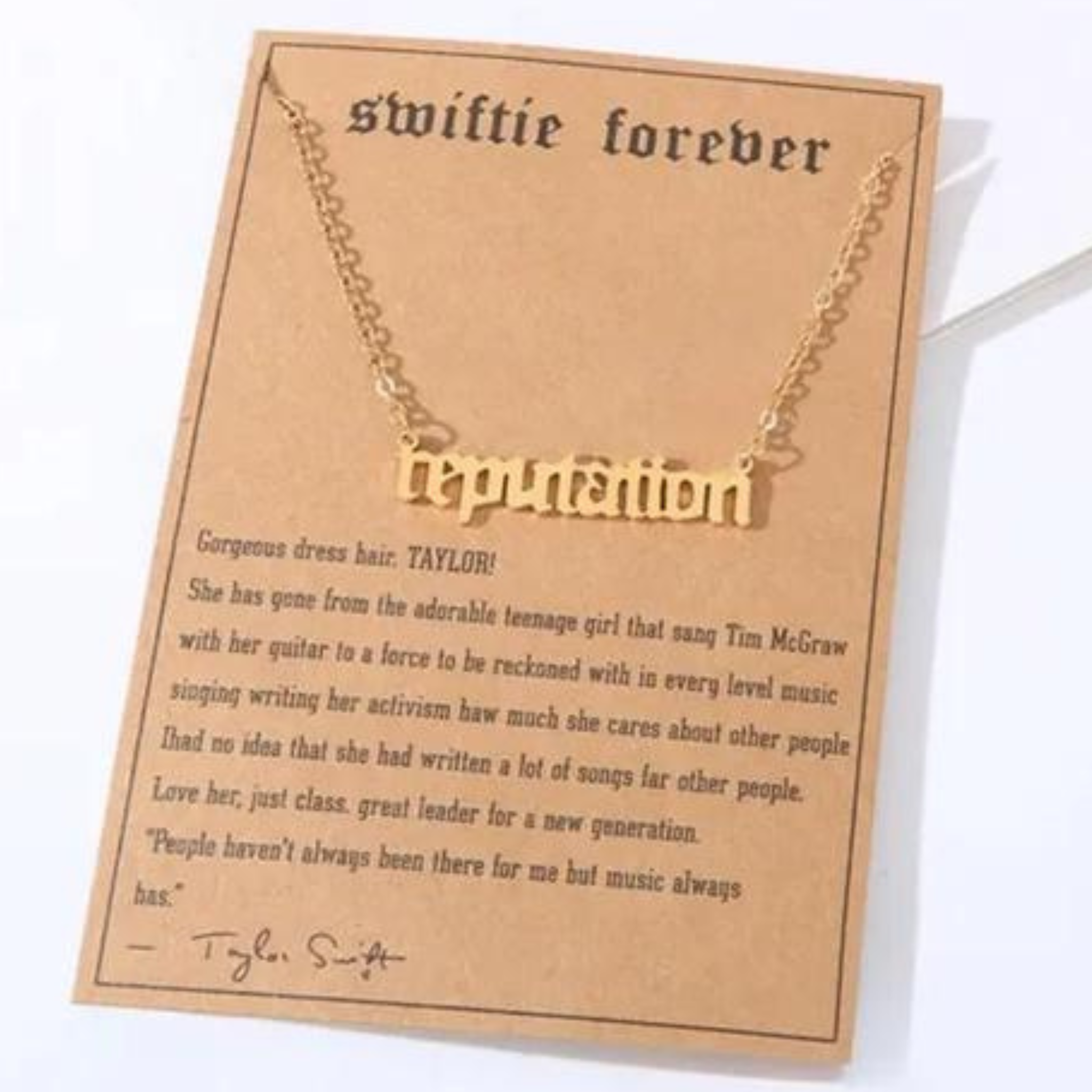 Swiftie Pendant Necklace