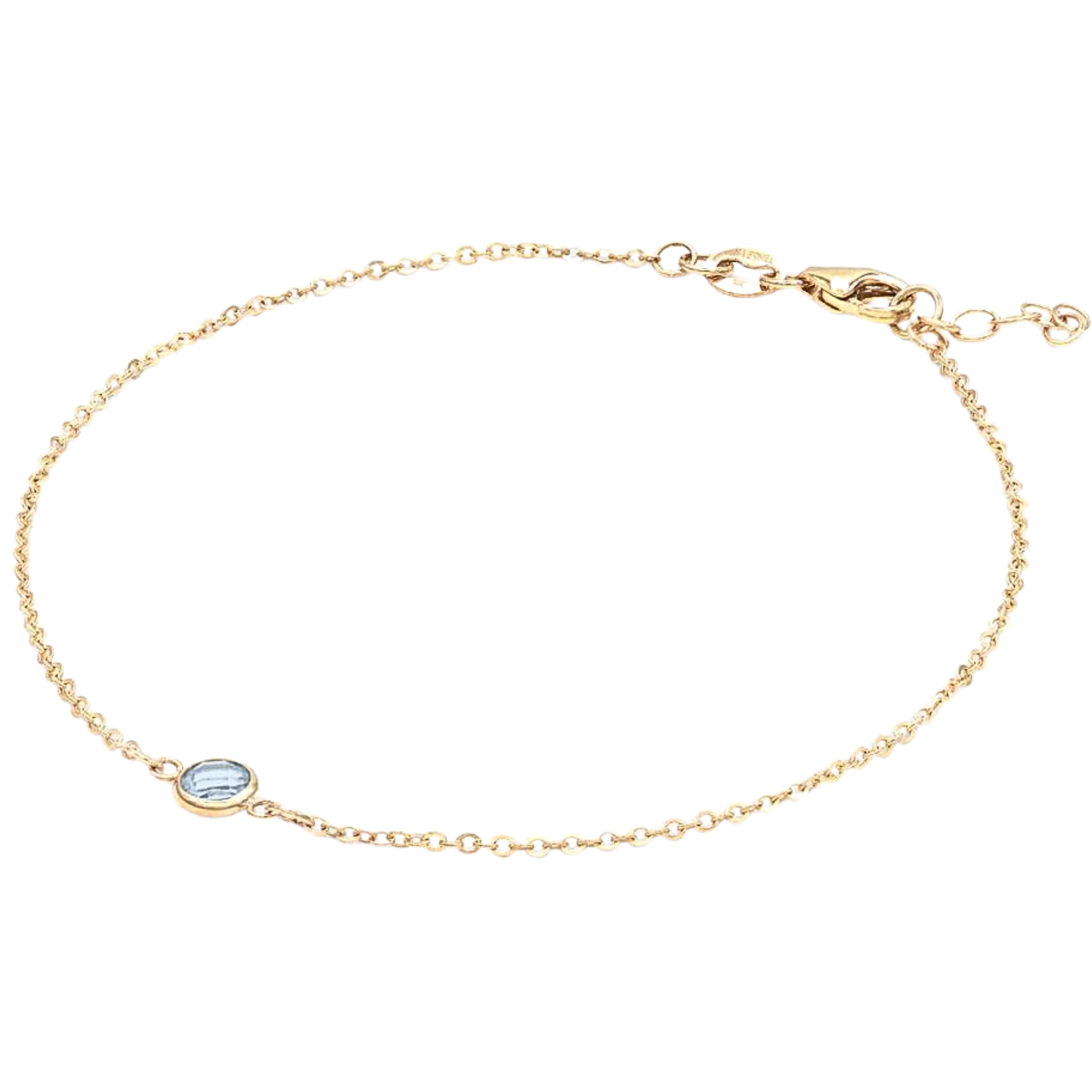 14k birthstone dainty bracelets