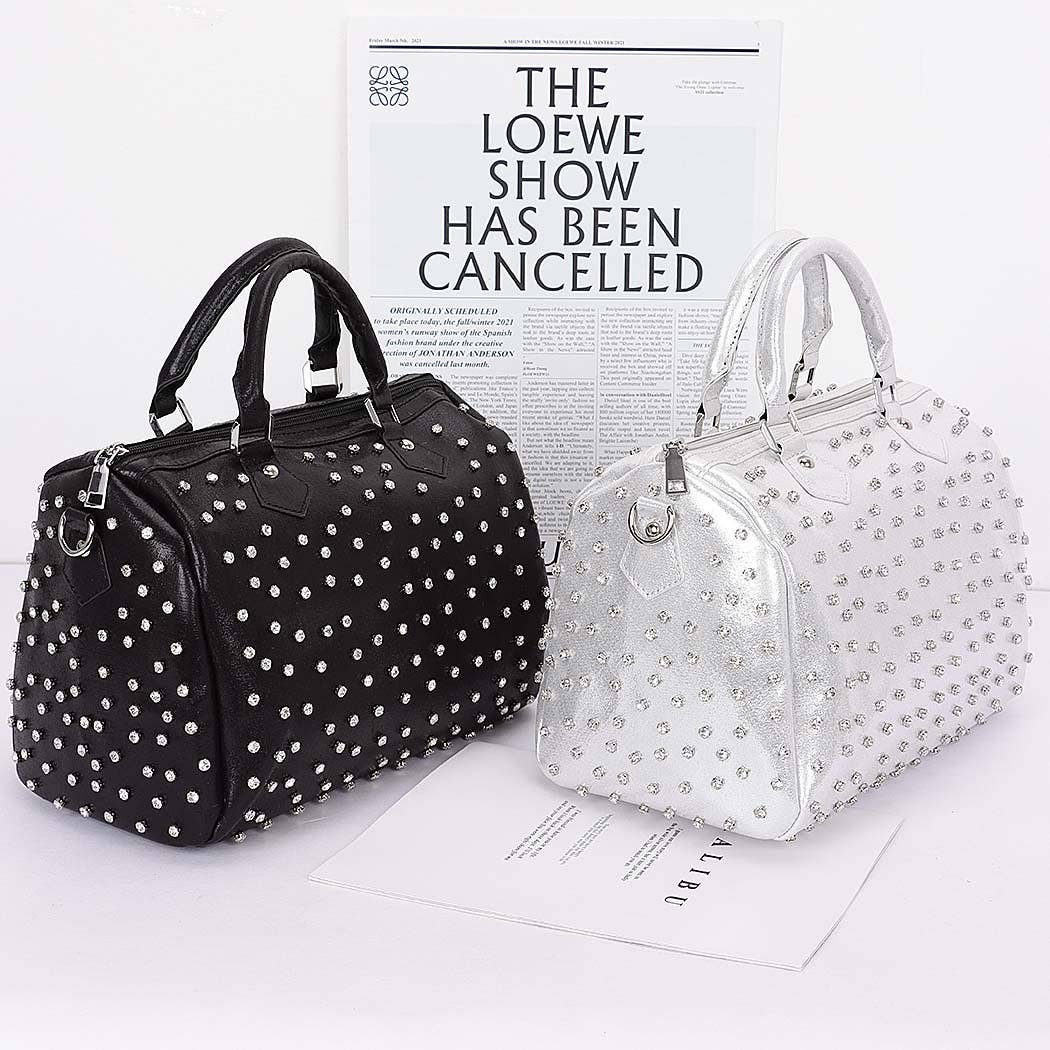 Rhinestone Studded Bowling Bag