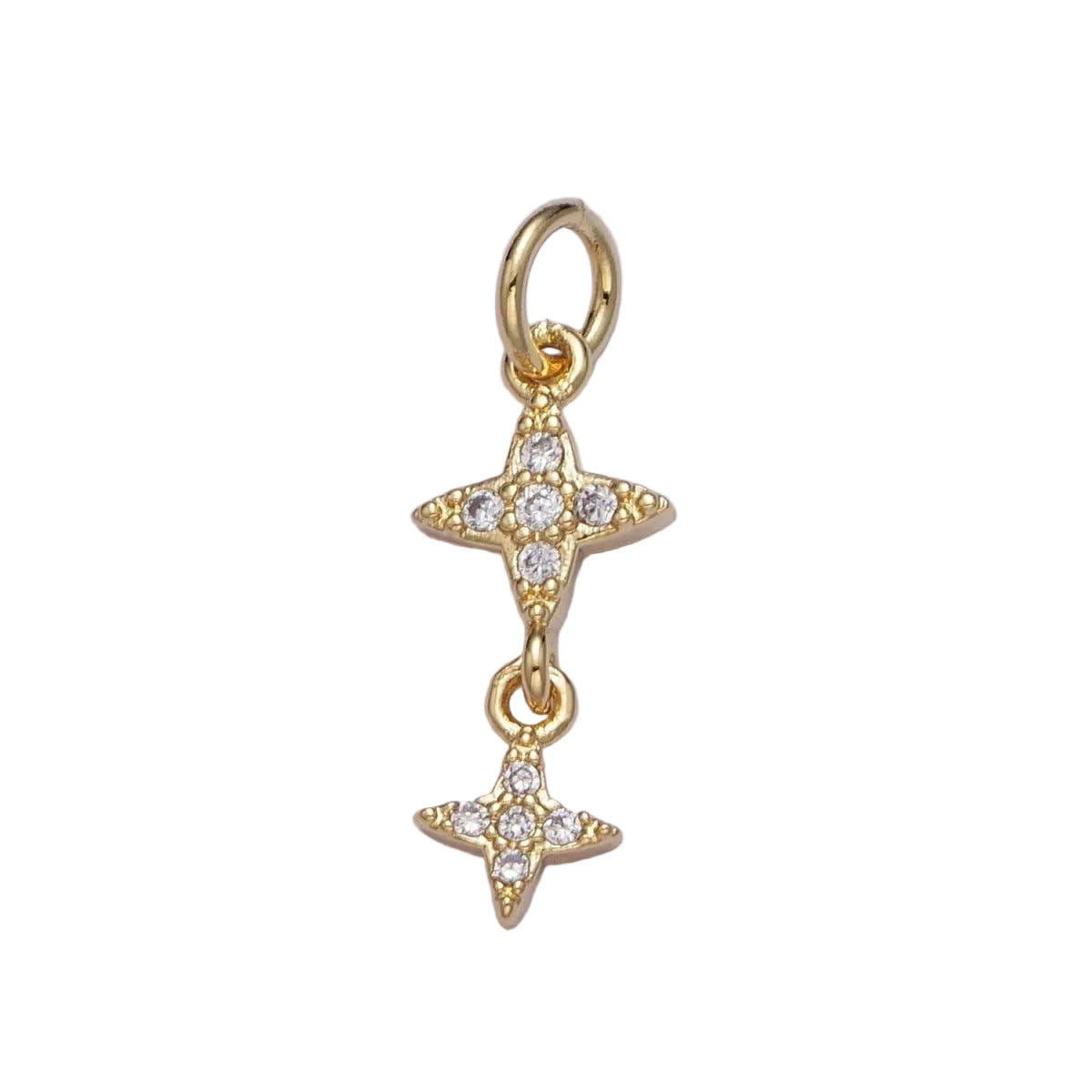 Double Star Dangle Charm