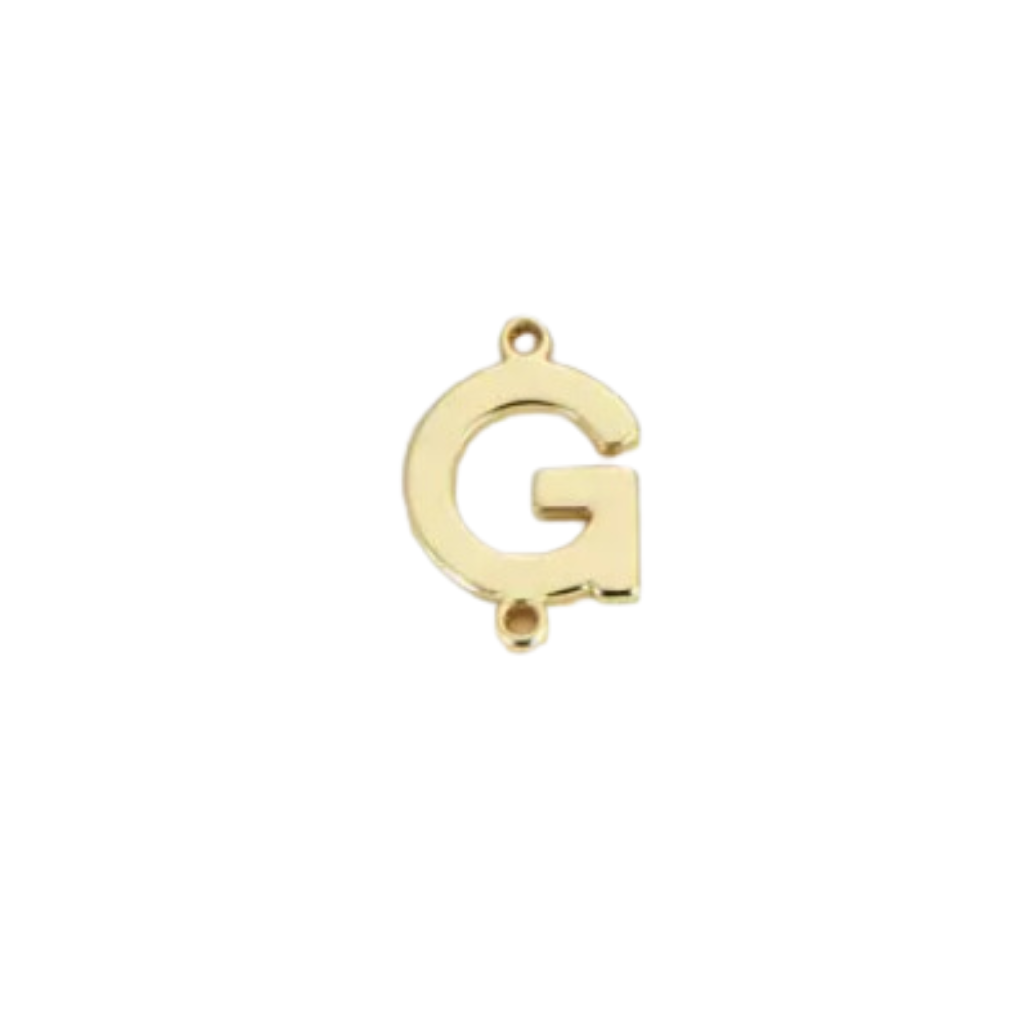 Dainty Initial Charm Connector, Alphabet Pendant