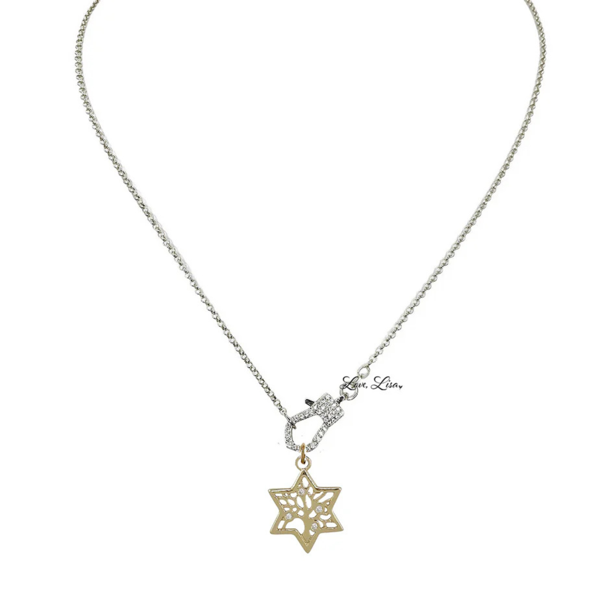 Rachael Star of David Tree of Life Necklace