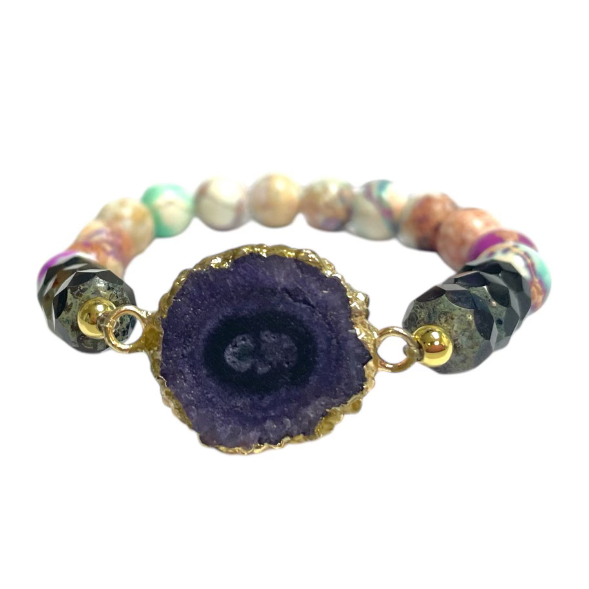 Hailey Druzy Stone Beaded Bracelets