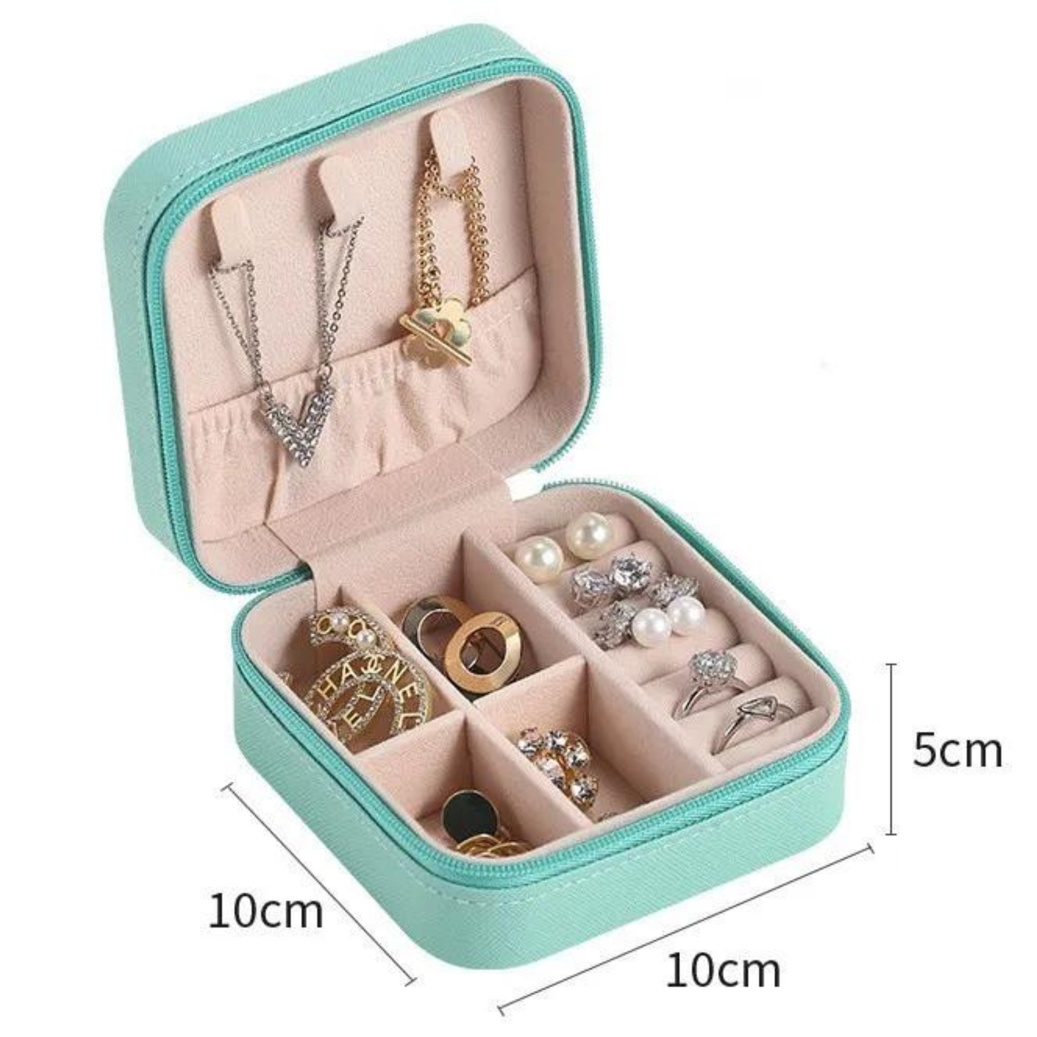 Travel PU Leather Jewelry Case