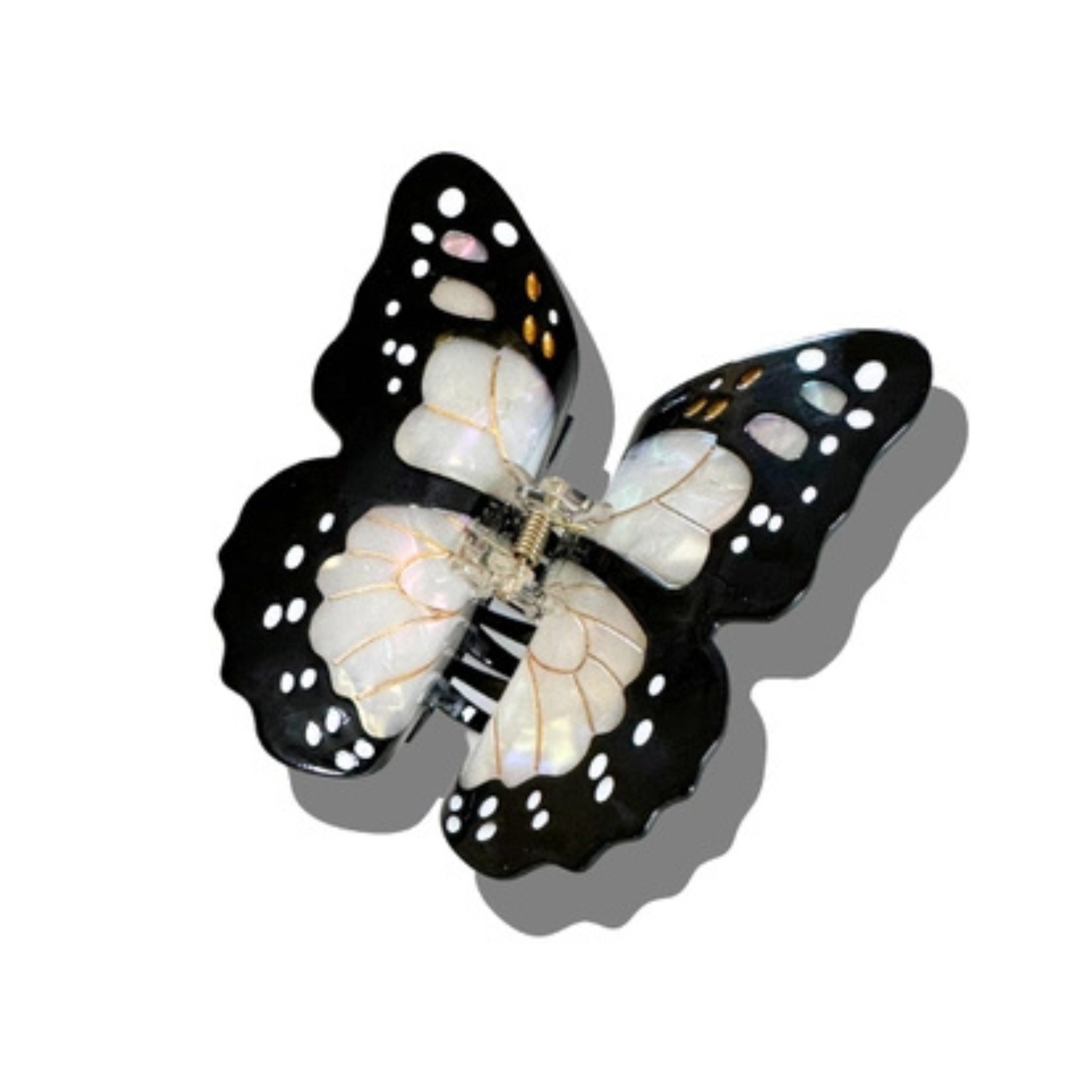 Hand-Painted Monarch Butterfly Claw Hair Clip | Eco-Friendly