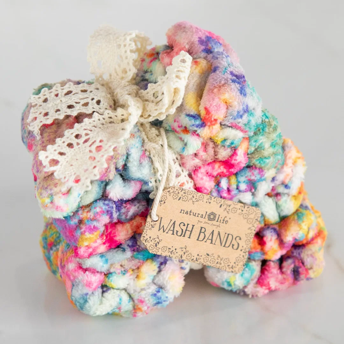 Wash Band Set - Pink Watercolor Patchwork