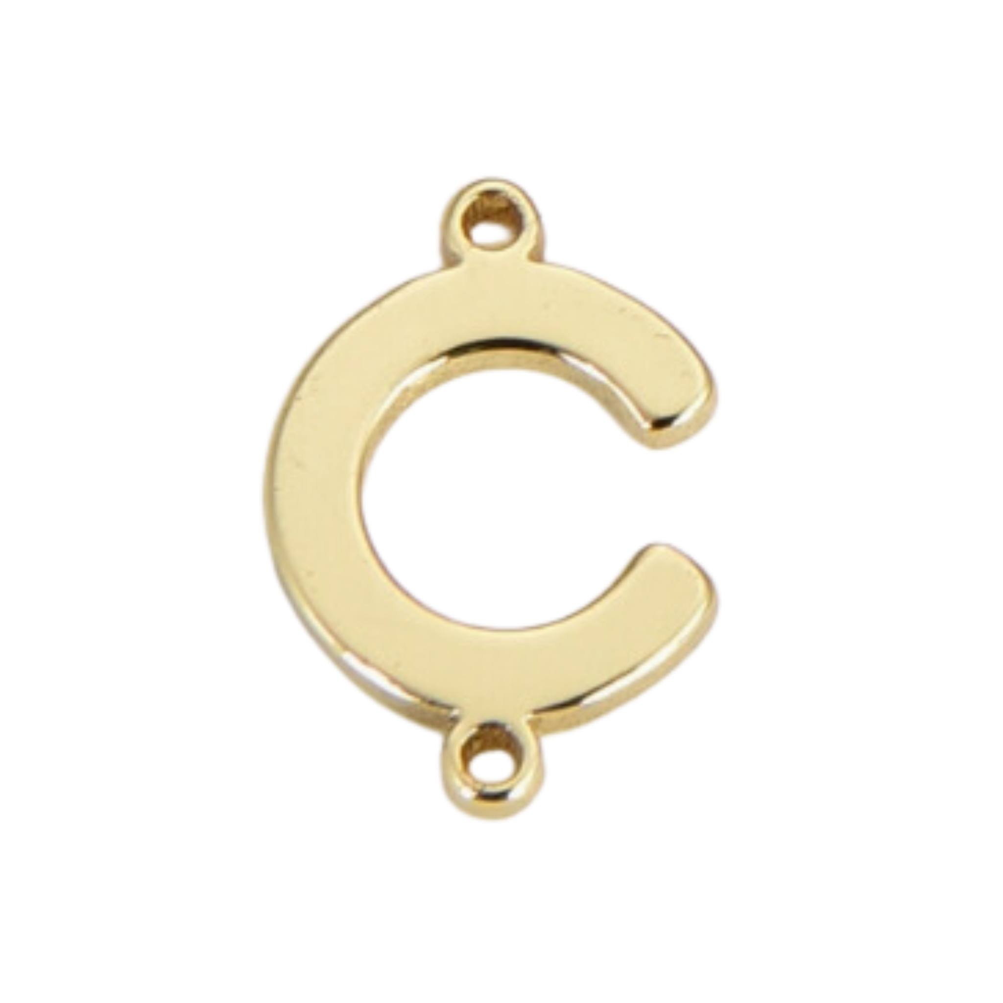 Dainty Initial Charm Connector, Alphabet Pendant