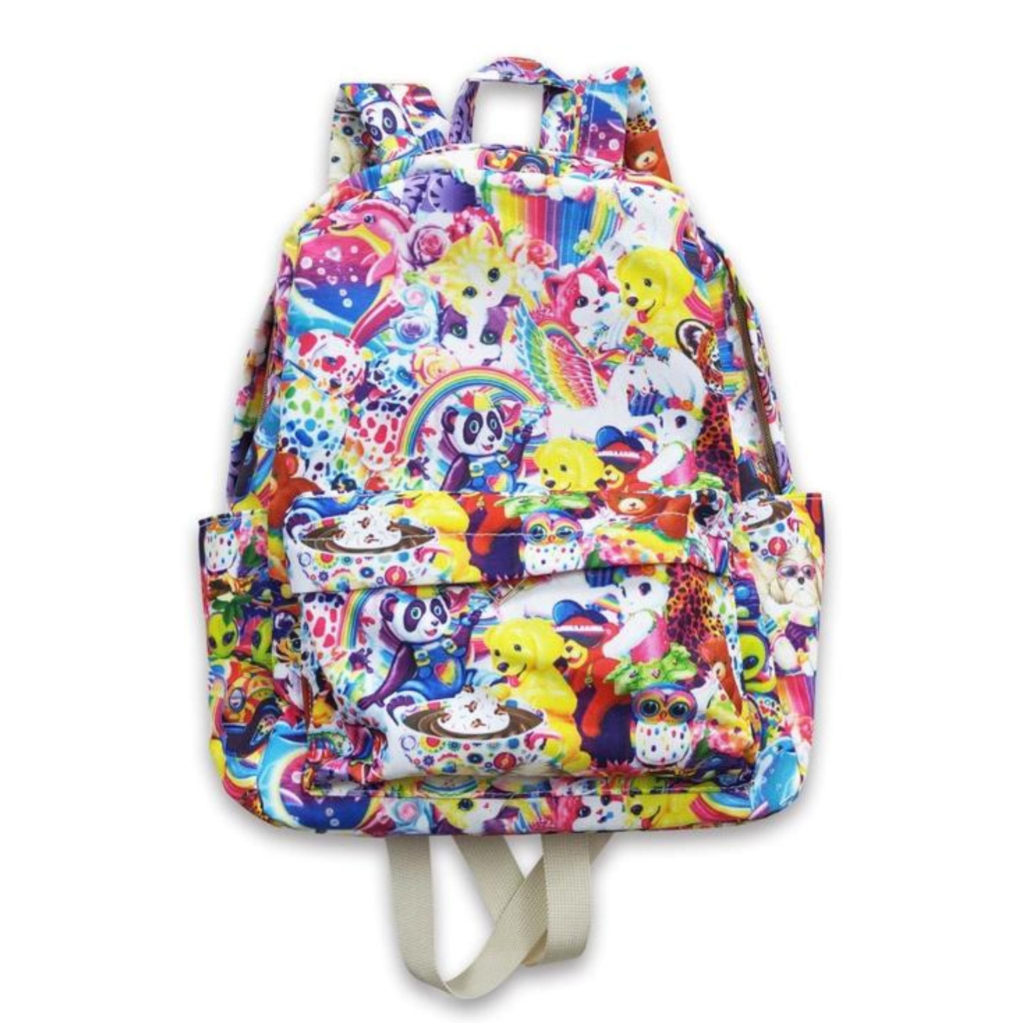 Colorful Tiger Kids Girls Back To School Backpack