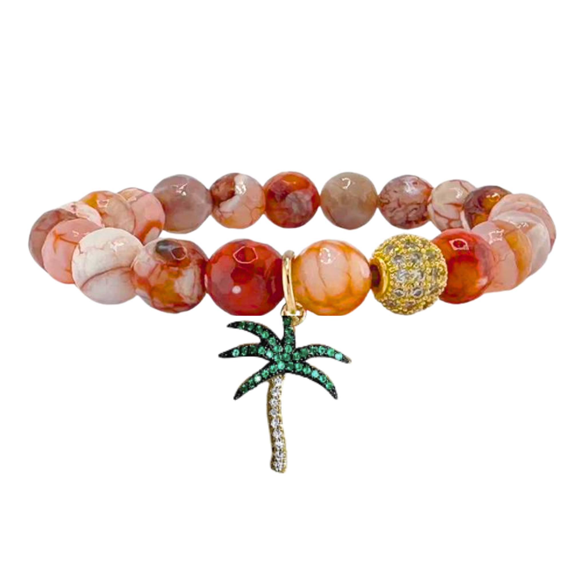 Tropical Heat Beaded Gemstone Bracelets