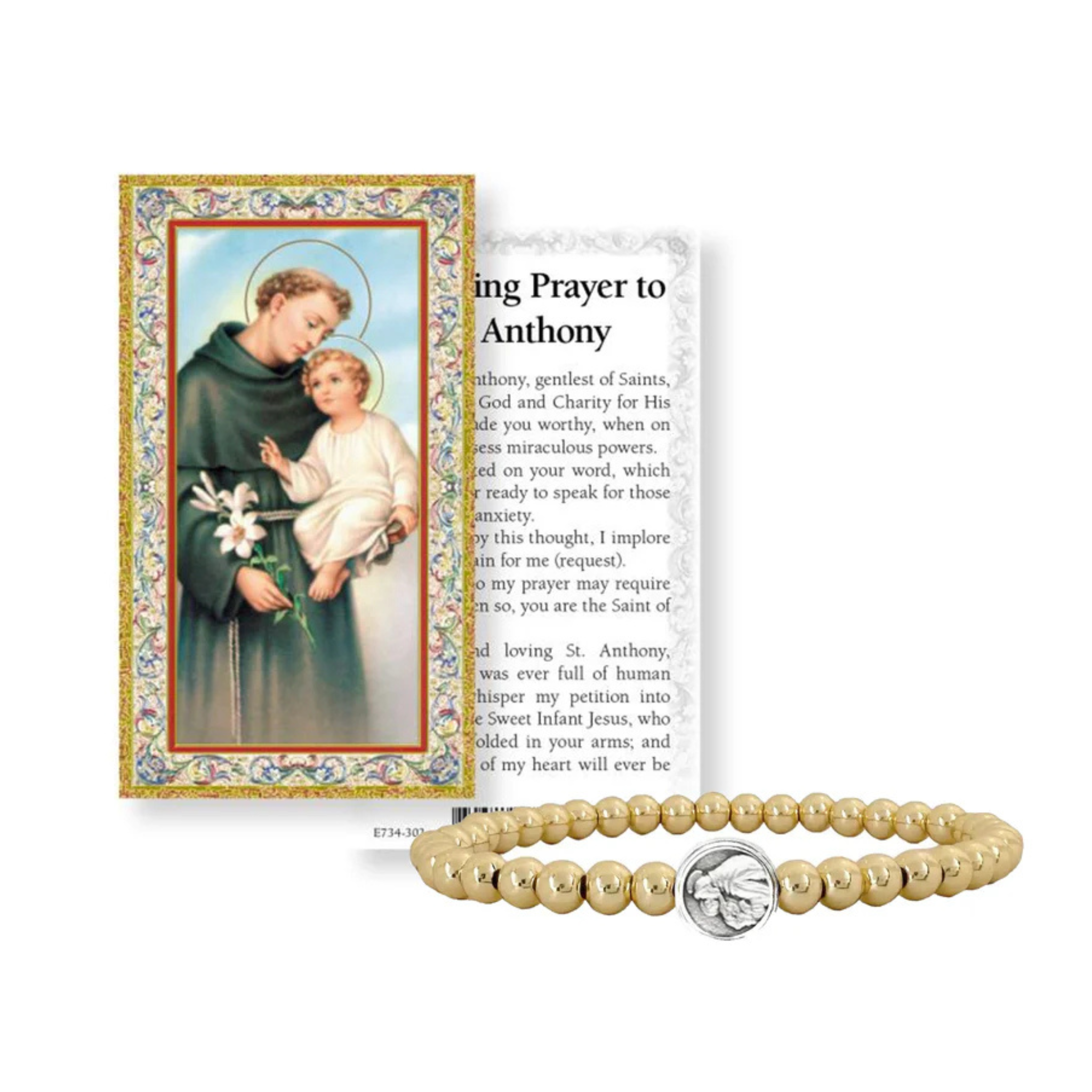 Subliminal Saint Anthony Beaded Bracelet