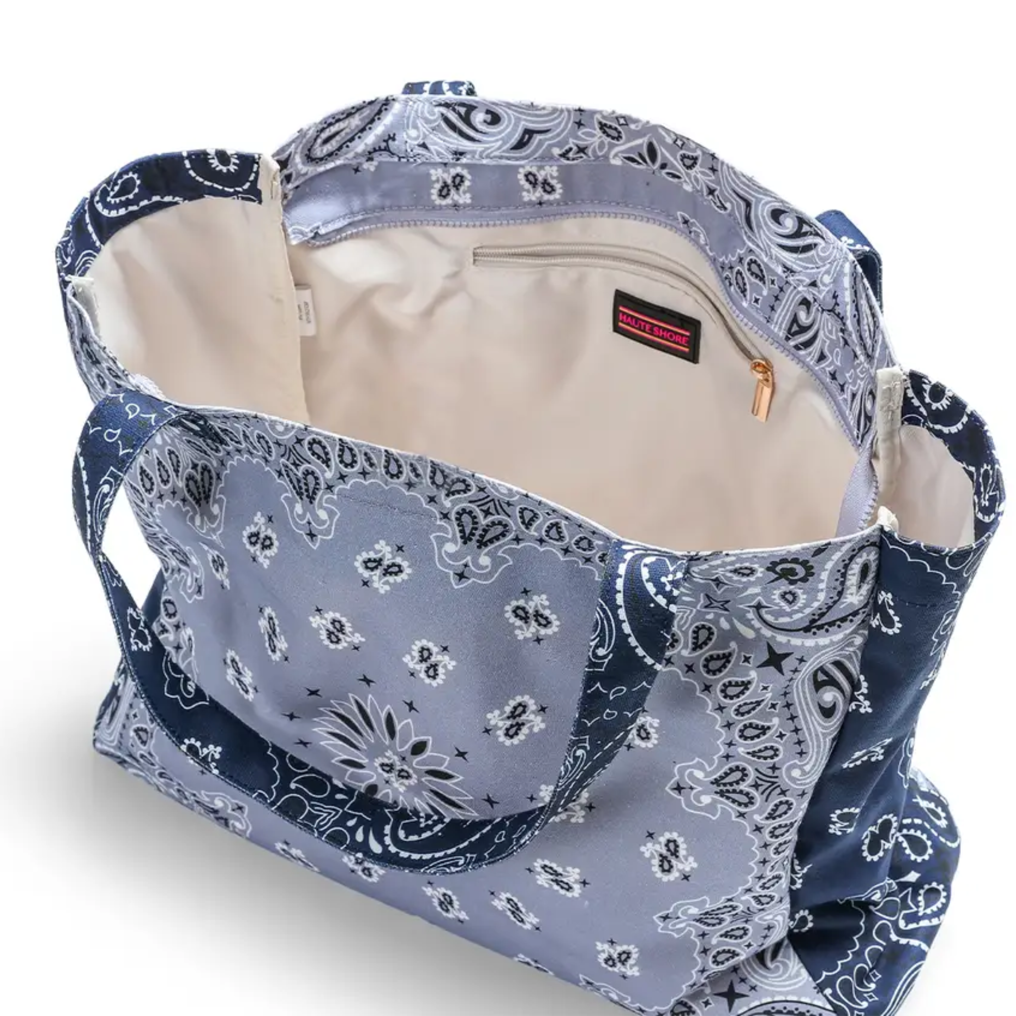 Bandana Print Canvas Tote