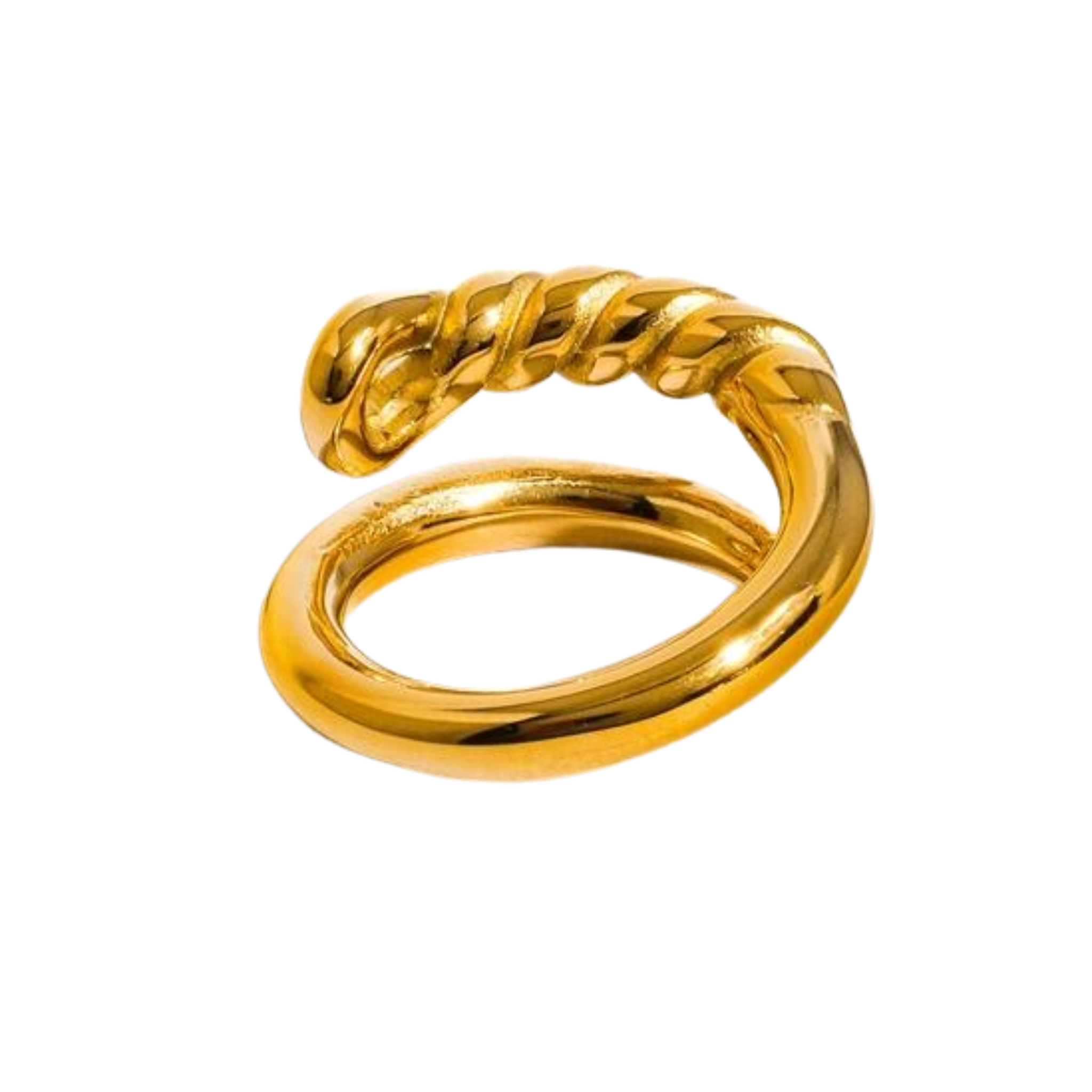 Zendaya 18K Gold Non-Tarnish Braided Ring