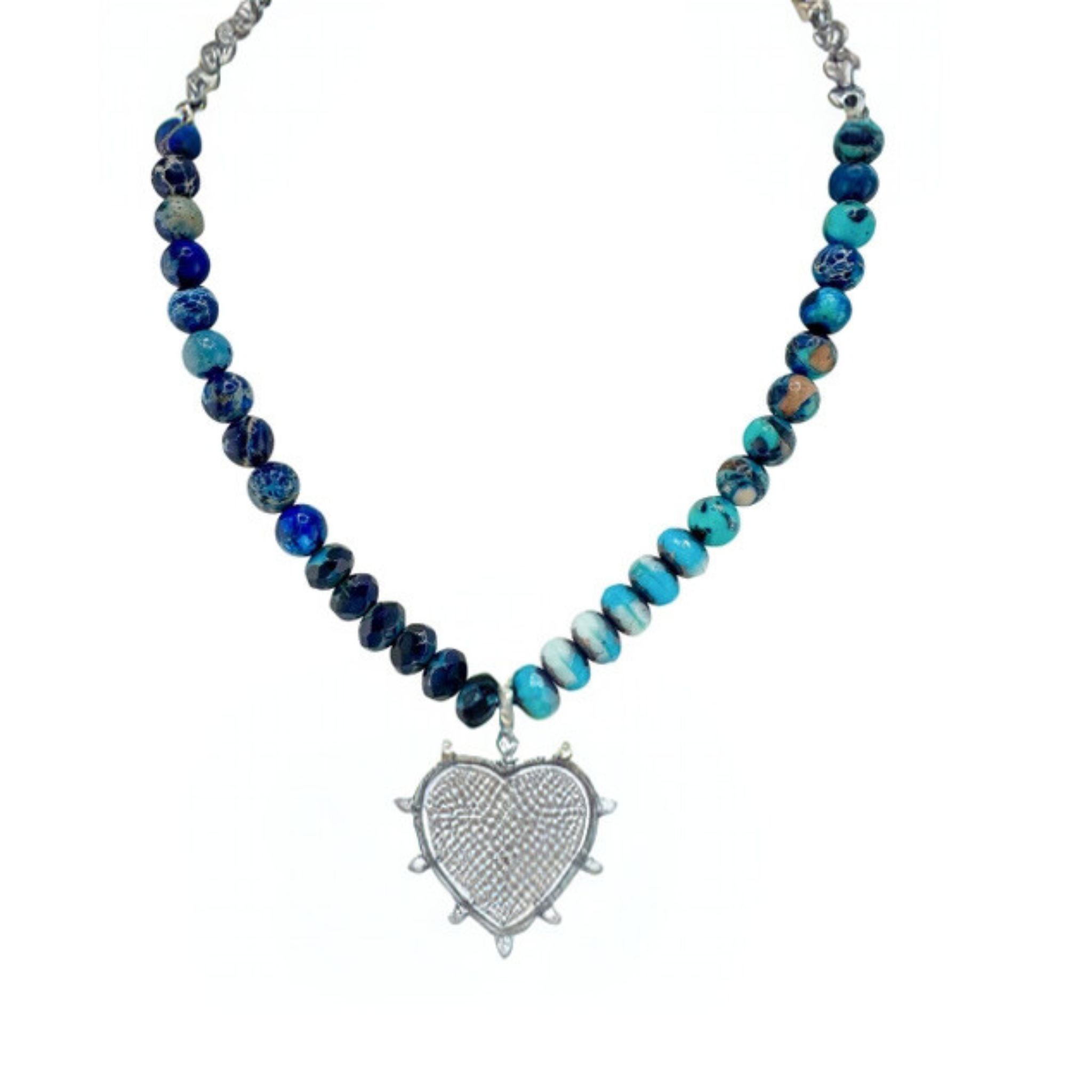 Hailey Heart Pave Necklace