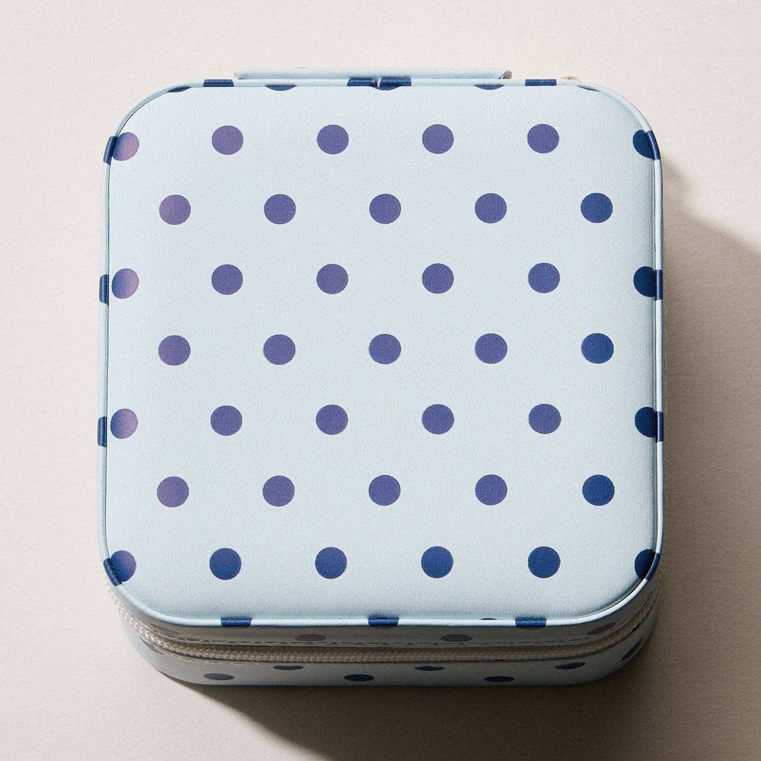 Polka Dot Travel Jewelry Case Organizer