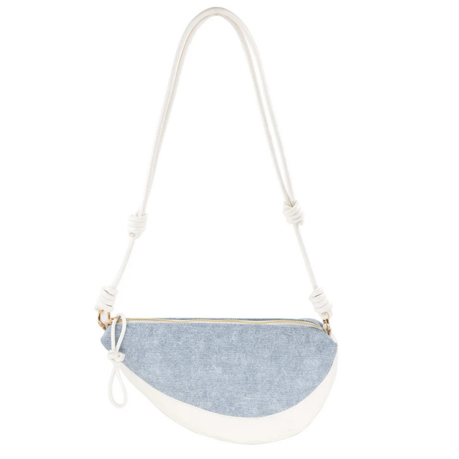 バッグ 2way HALF MOON denim bag Half Moon Denim Shoulder Bag