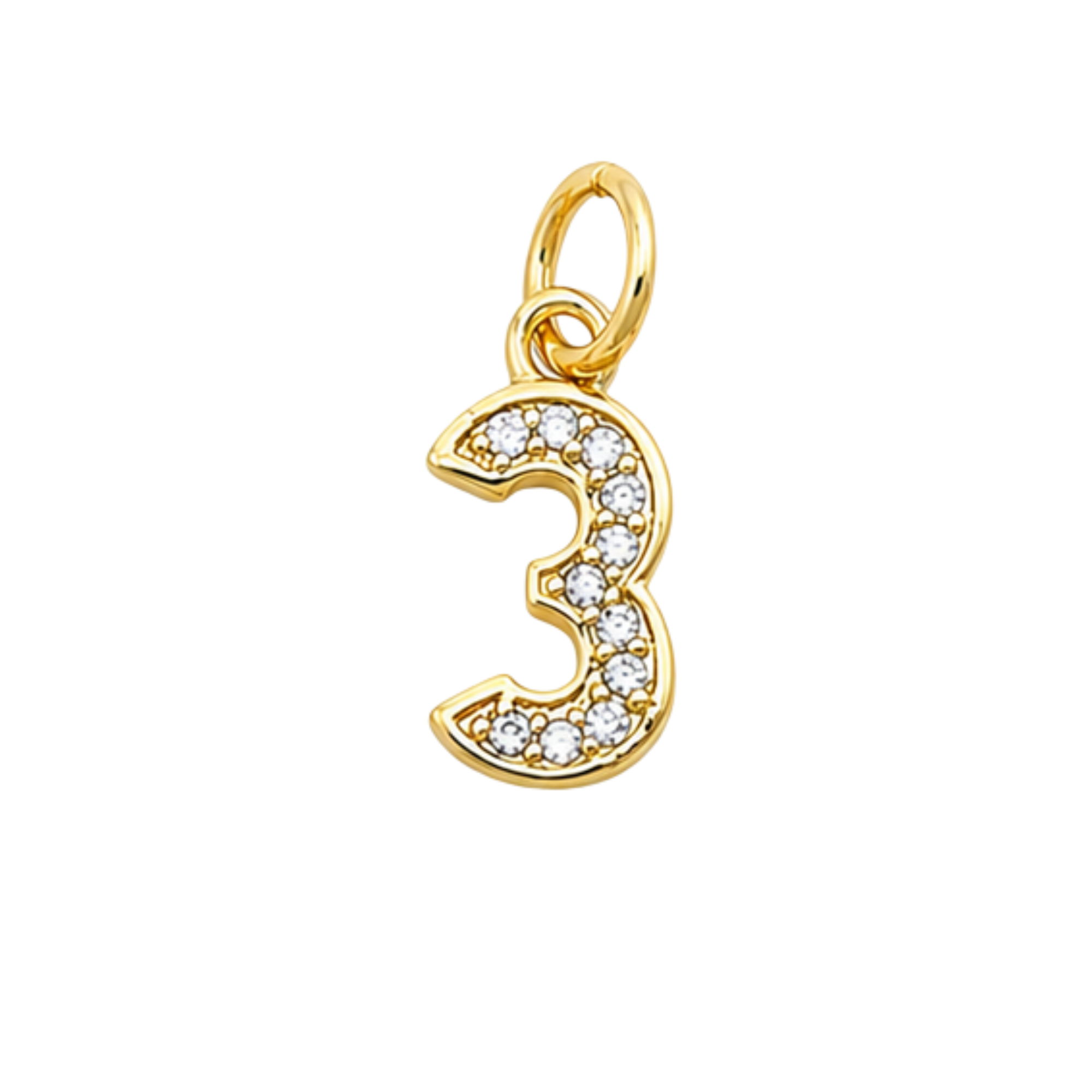 Number Charm Pendant