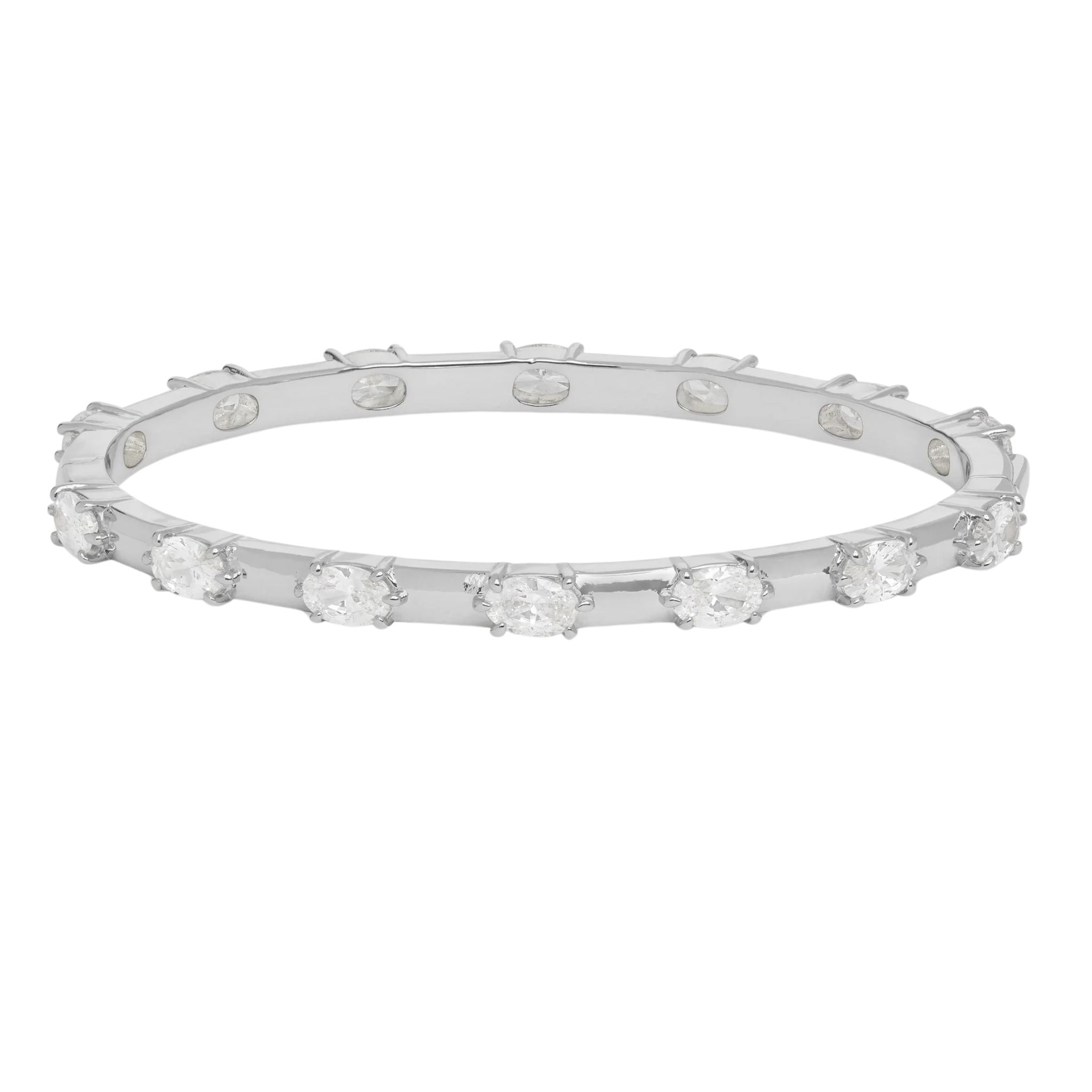 Melinda Maria She's On Point Station Cuff bracelet featuring sleek metal design and minimalist style on a white background.