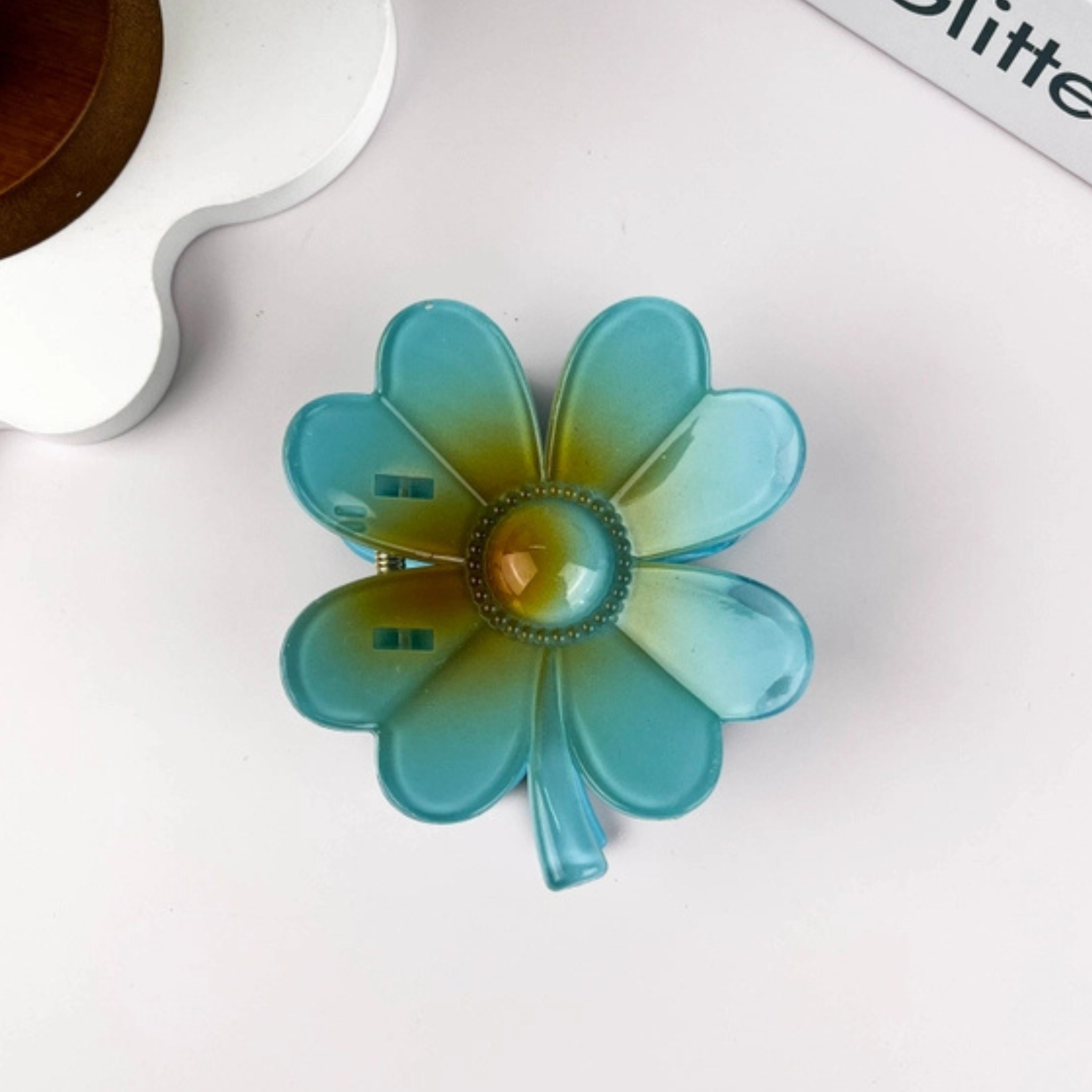 Four Leaf Clover Hair Clip