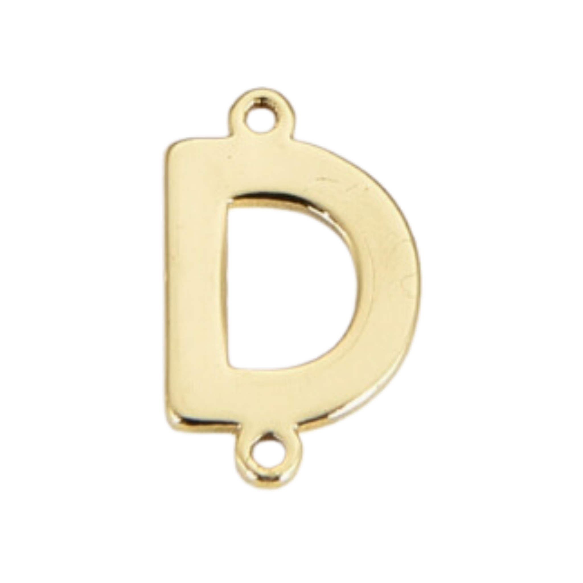 Dainty Initial Charm Connector, Alphabet Pendant