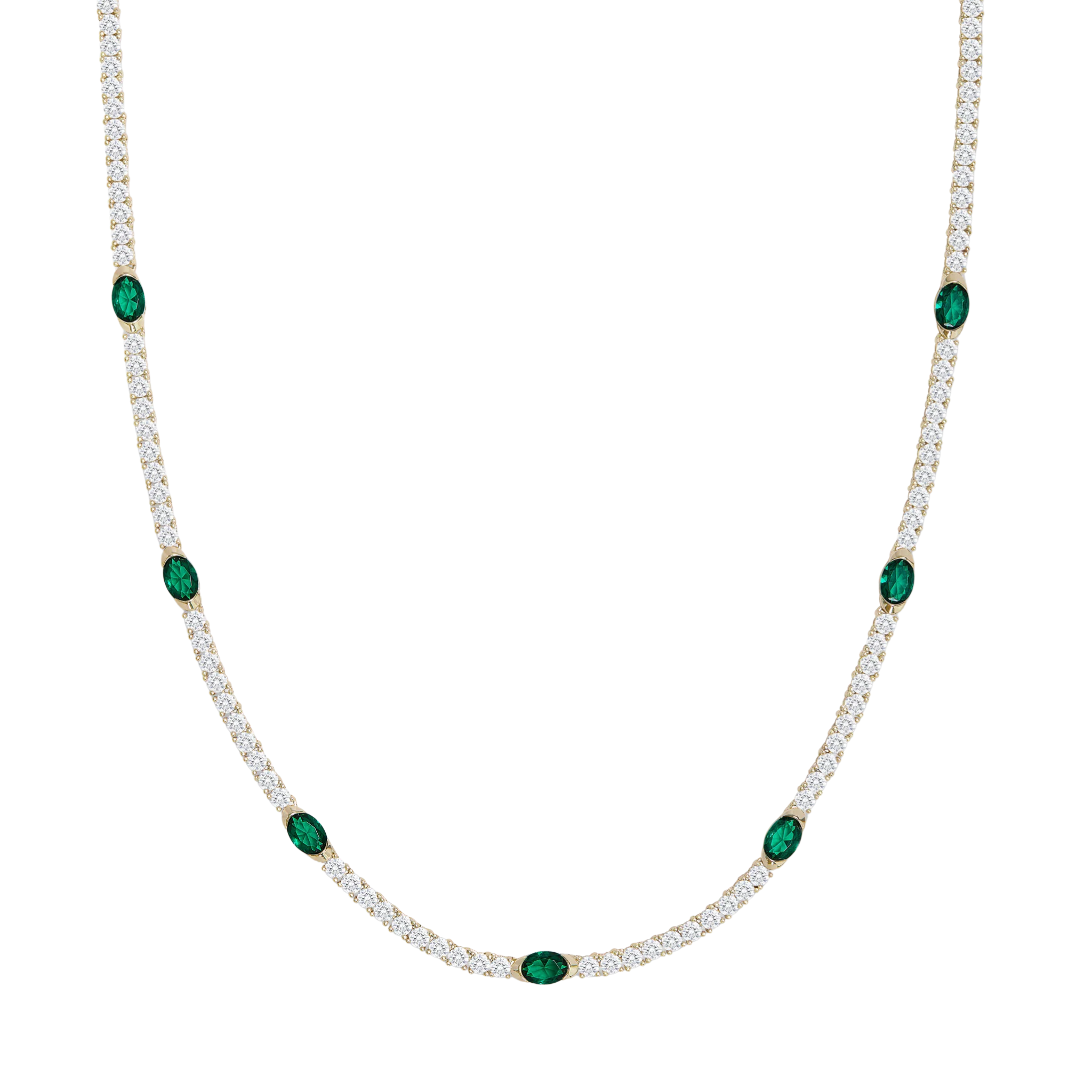 The Maven Tennis Necklace 3mm - 16" L