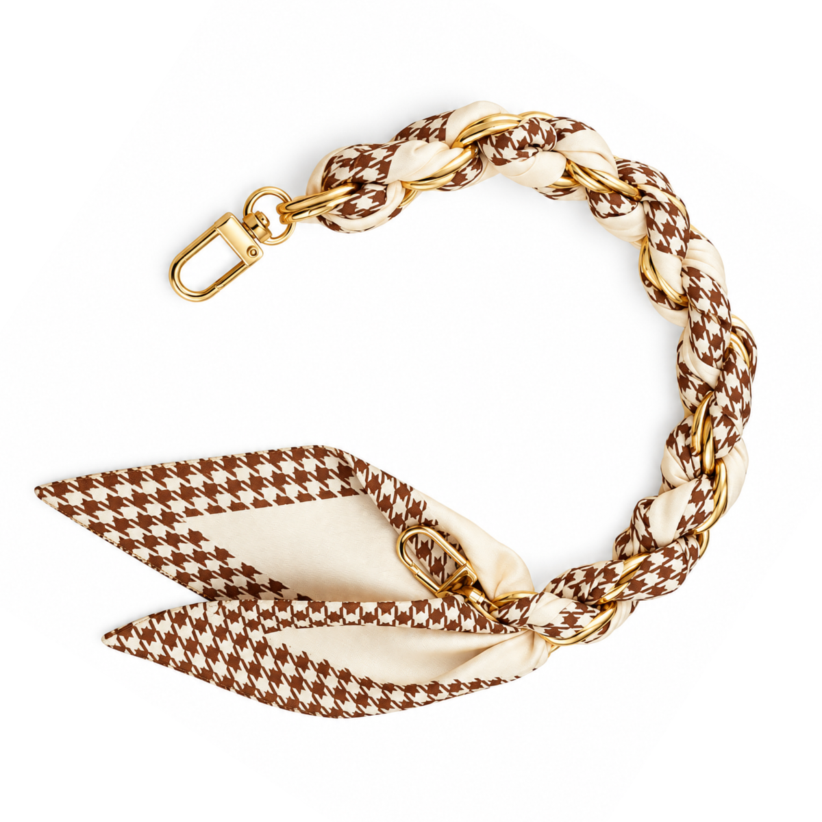 Gold Phone Chain Scarf Wristlets