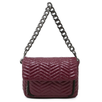 Burgundy Patent Moto