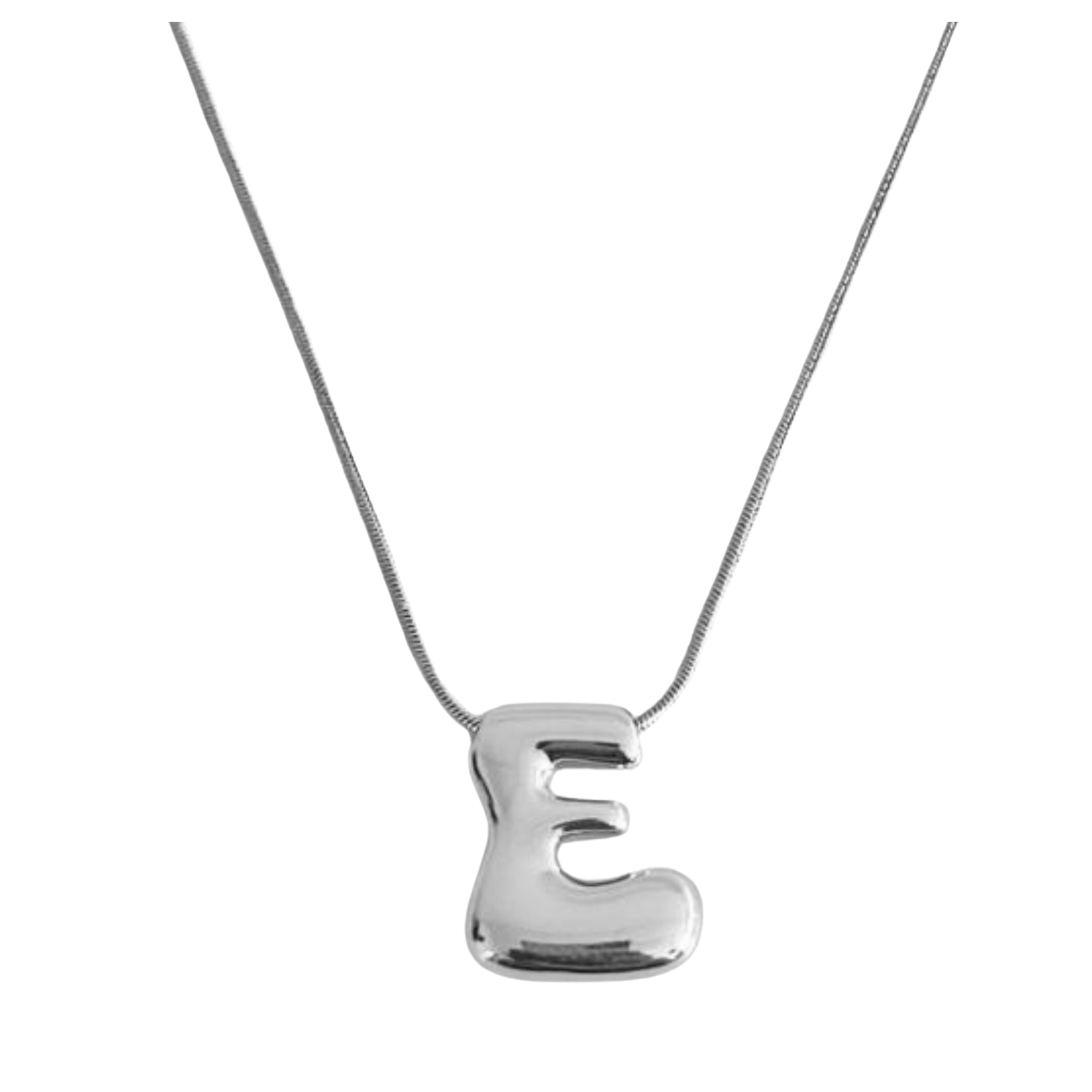 Balloon Letter Initial Necklace