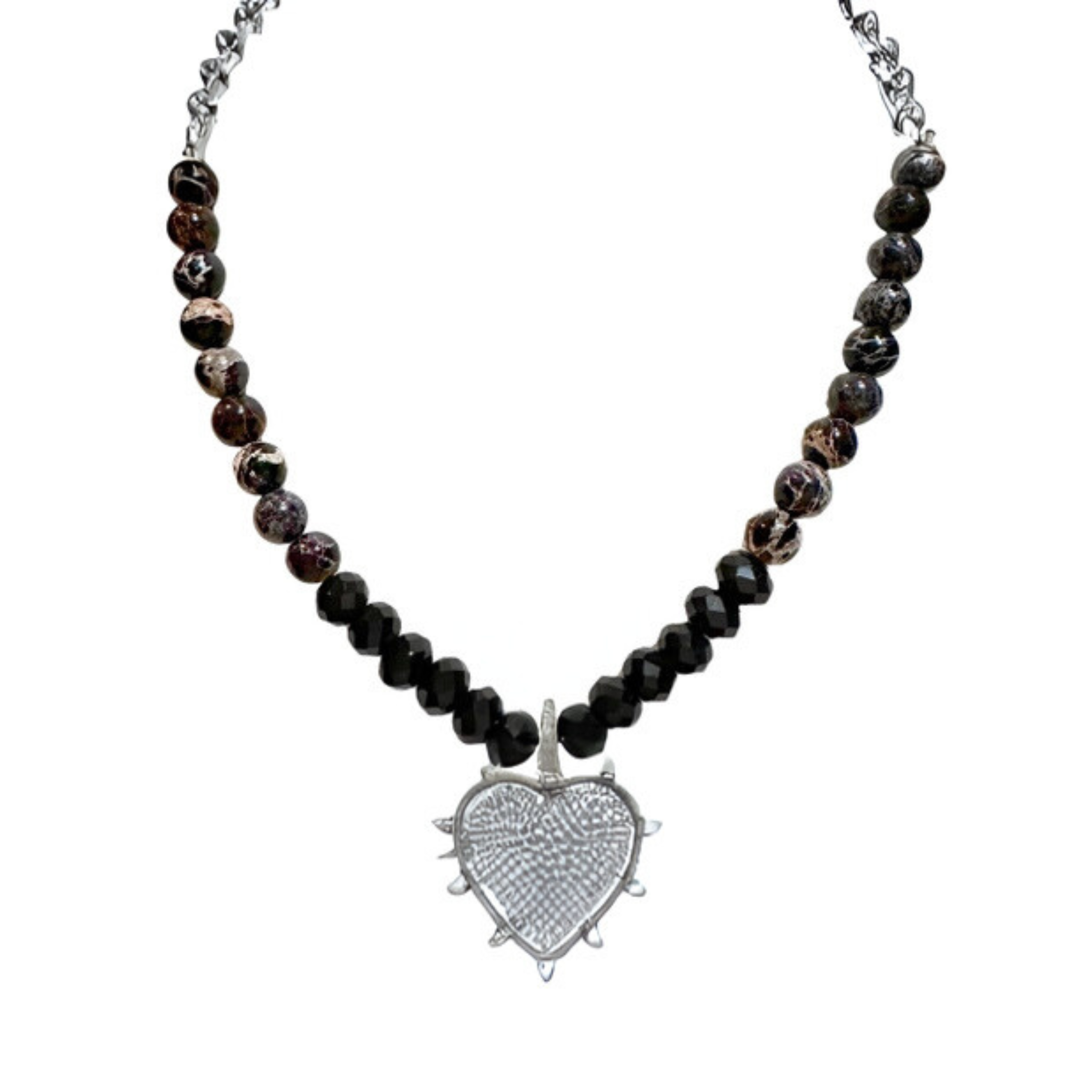 Hailey Heart Pave Necklace