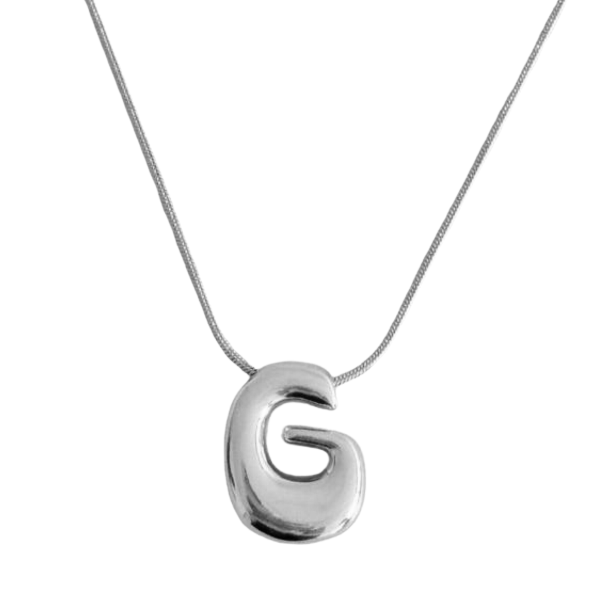 Balloon Letter Initial Necklace