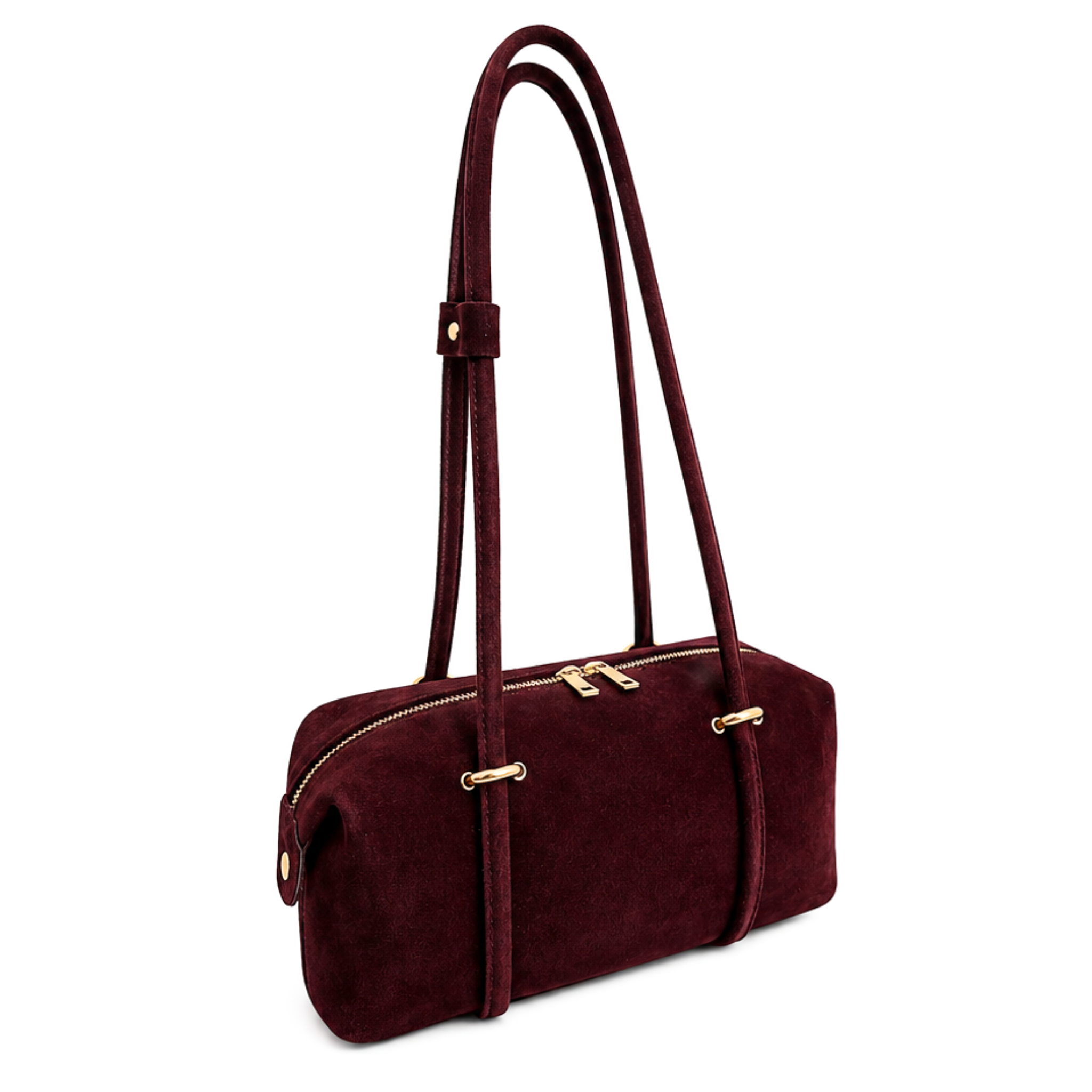 Olga Medium Suede Satchel