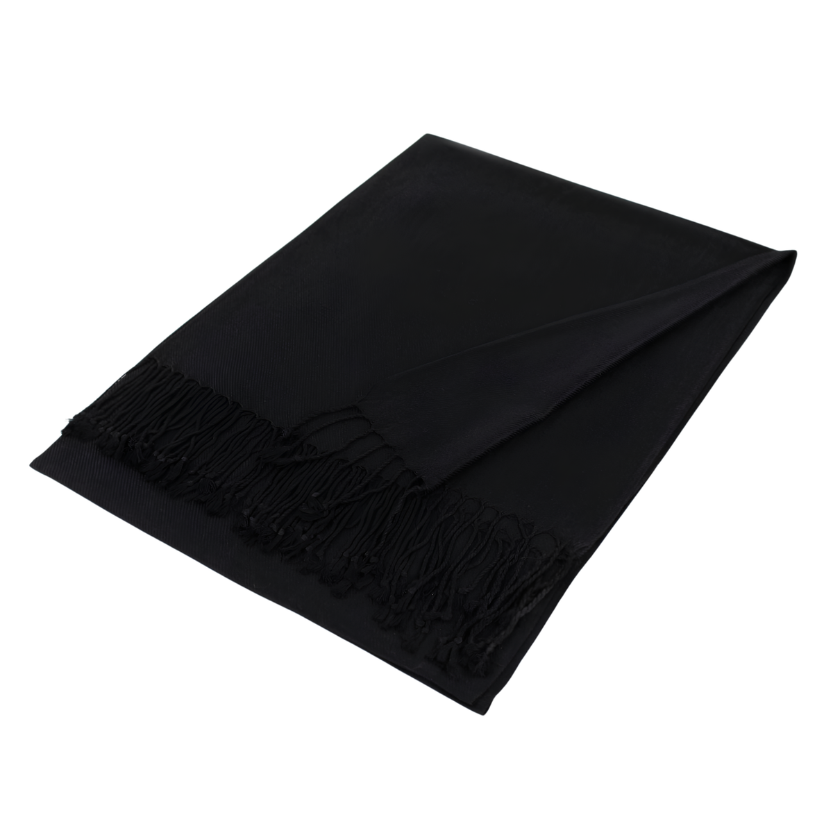 Private label solid color pashmina scarf shawl draped smoothly, showcasing soft fabric and elegant design.