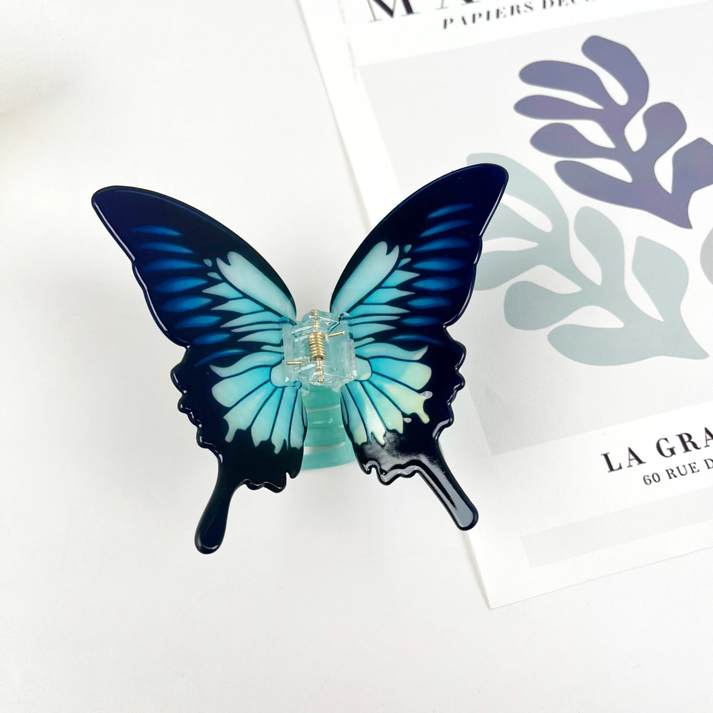 Acetate Large Butterfly Hair Clips