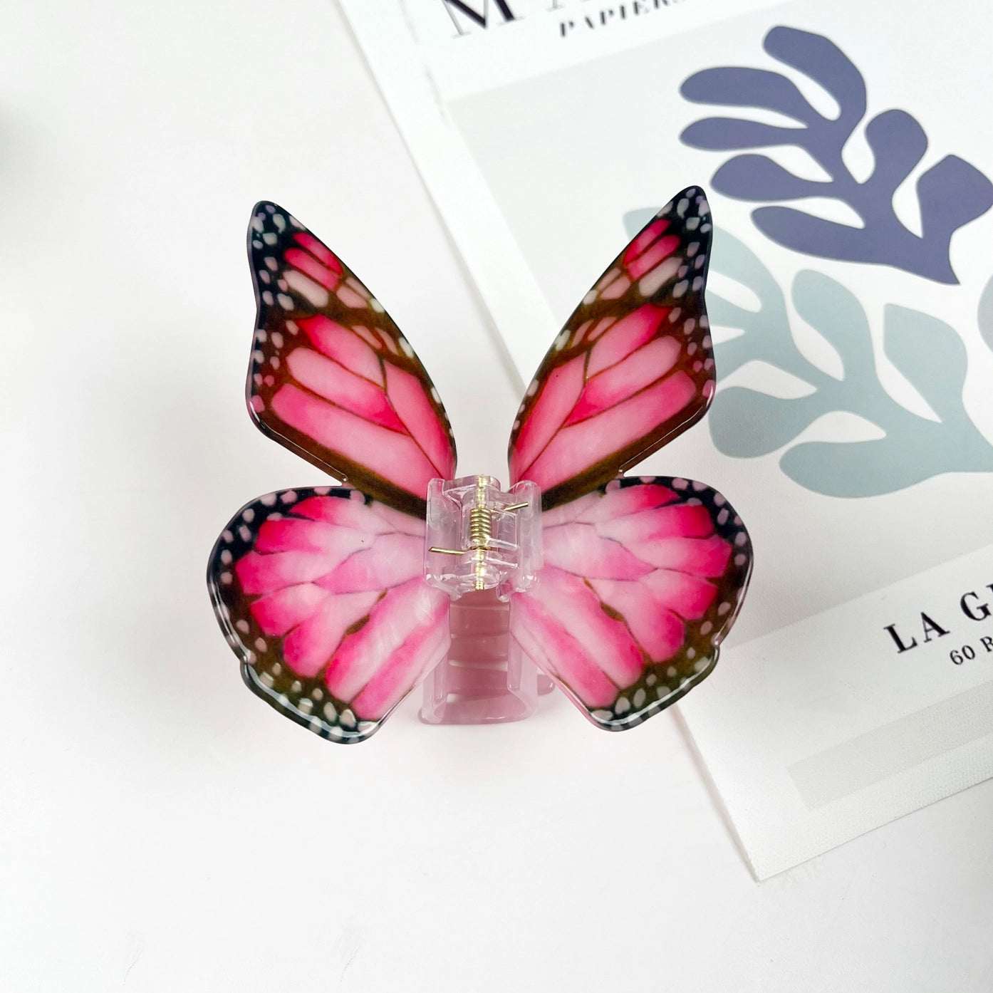 Acetate Large Butterfly Hair Clips
