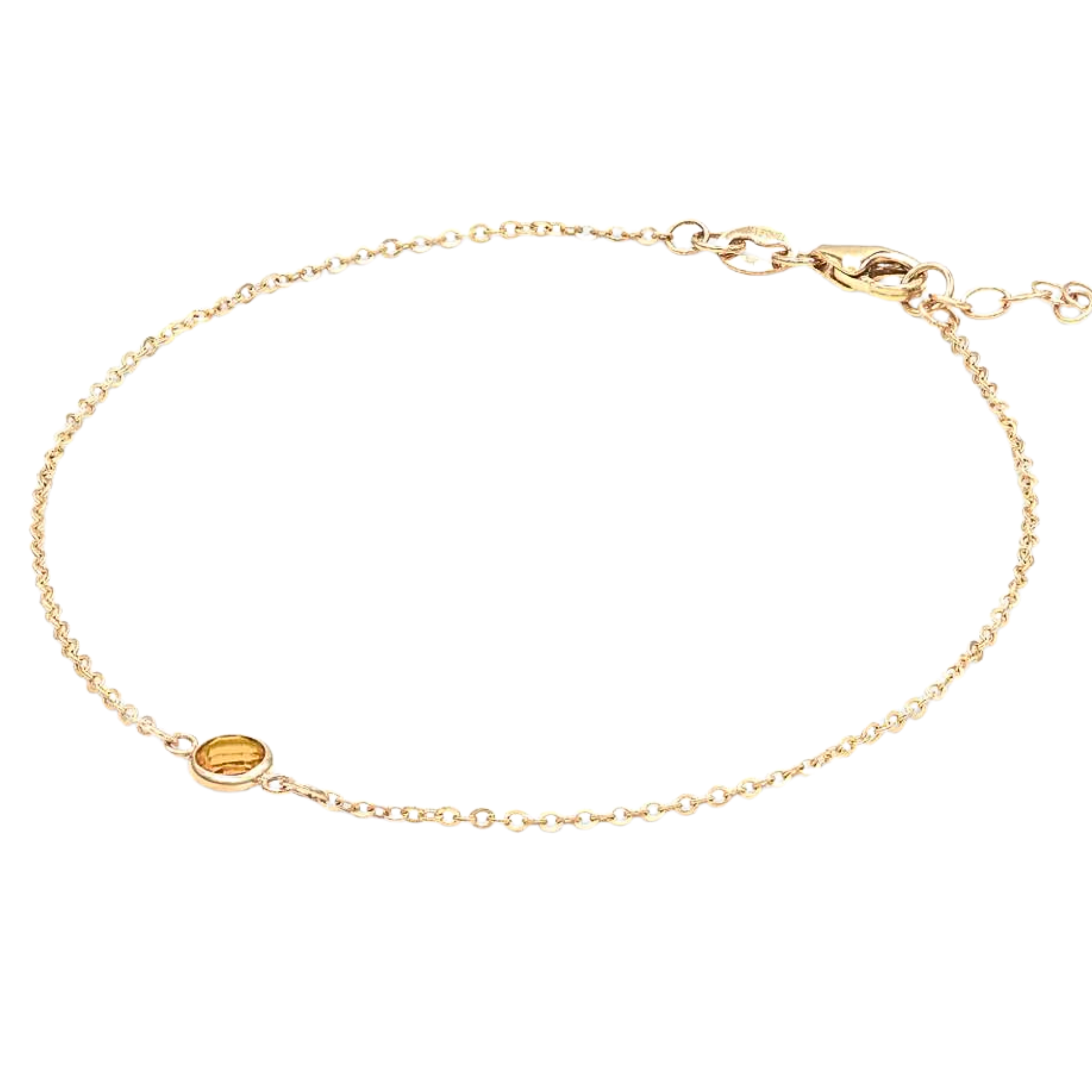 14k birthstone dainty bracelets