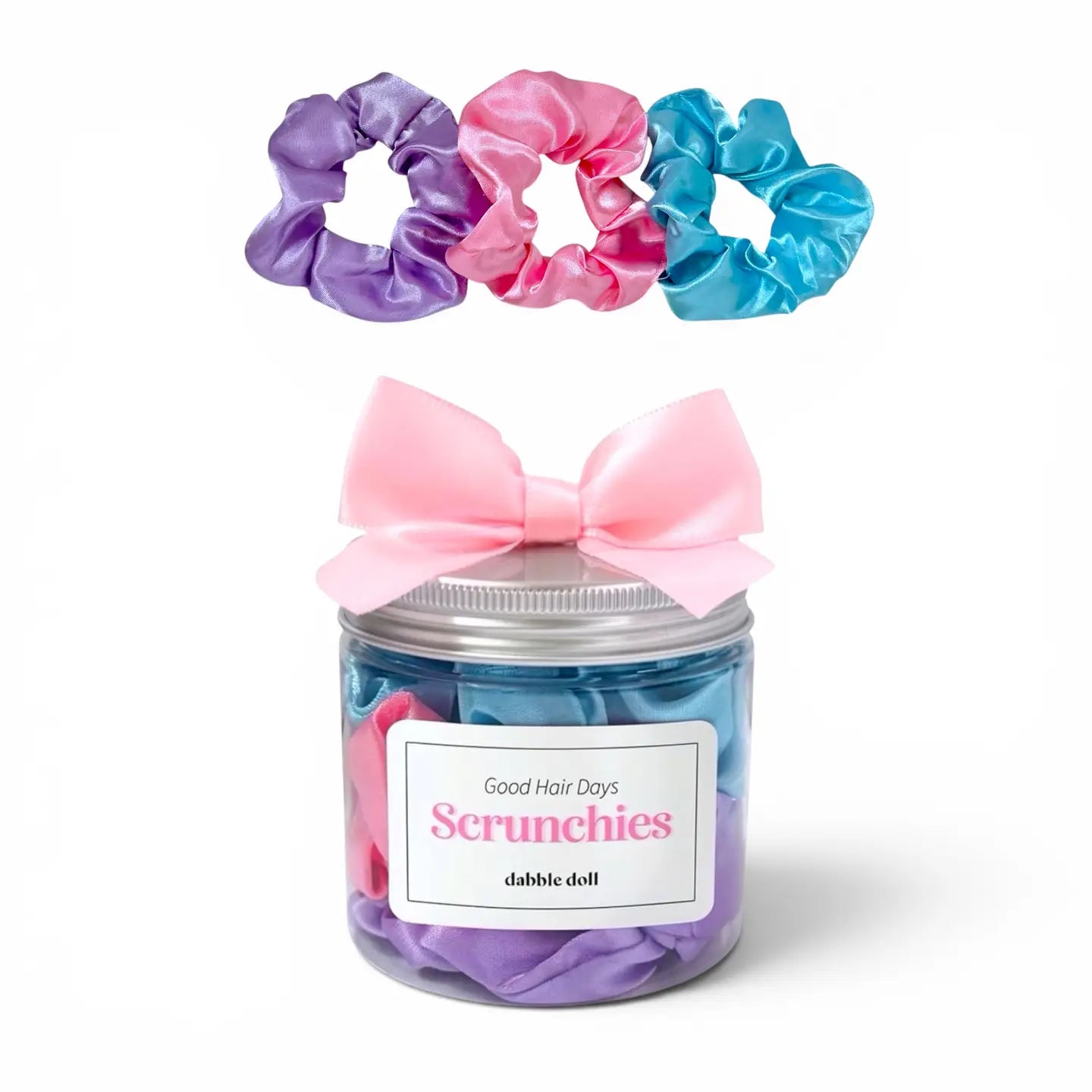 Satin Scrunchies Jar- Multi