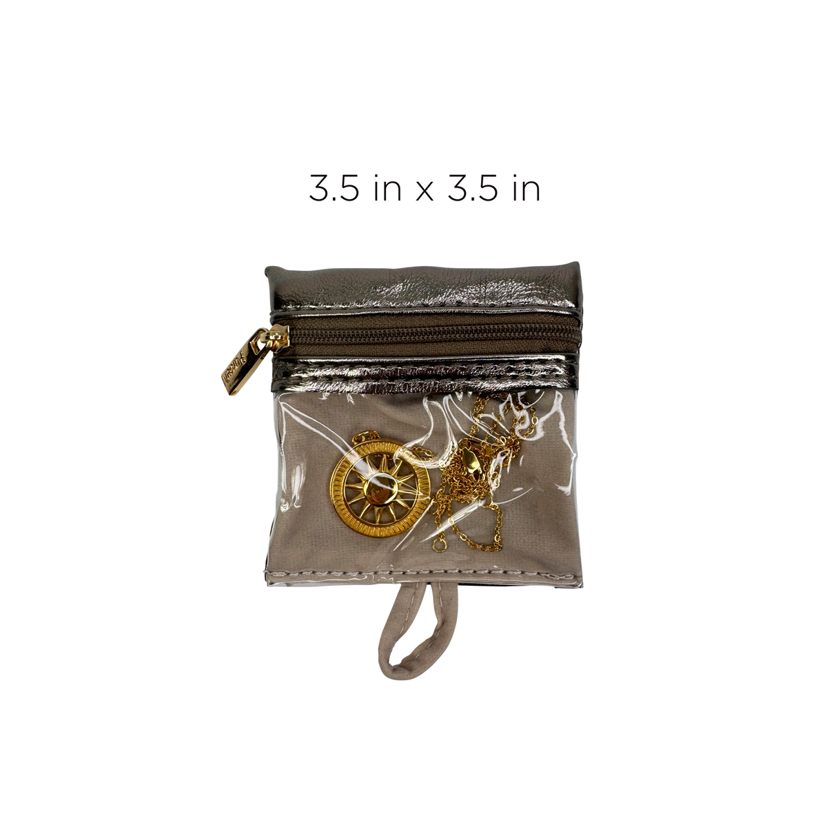 PurseN Oprah's Favorite Things 2021 ultra jewelry case in bronze, compact storage for necklaces, rings, and earrings.