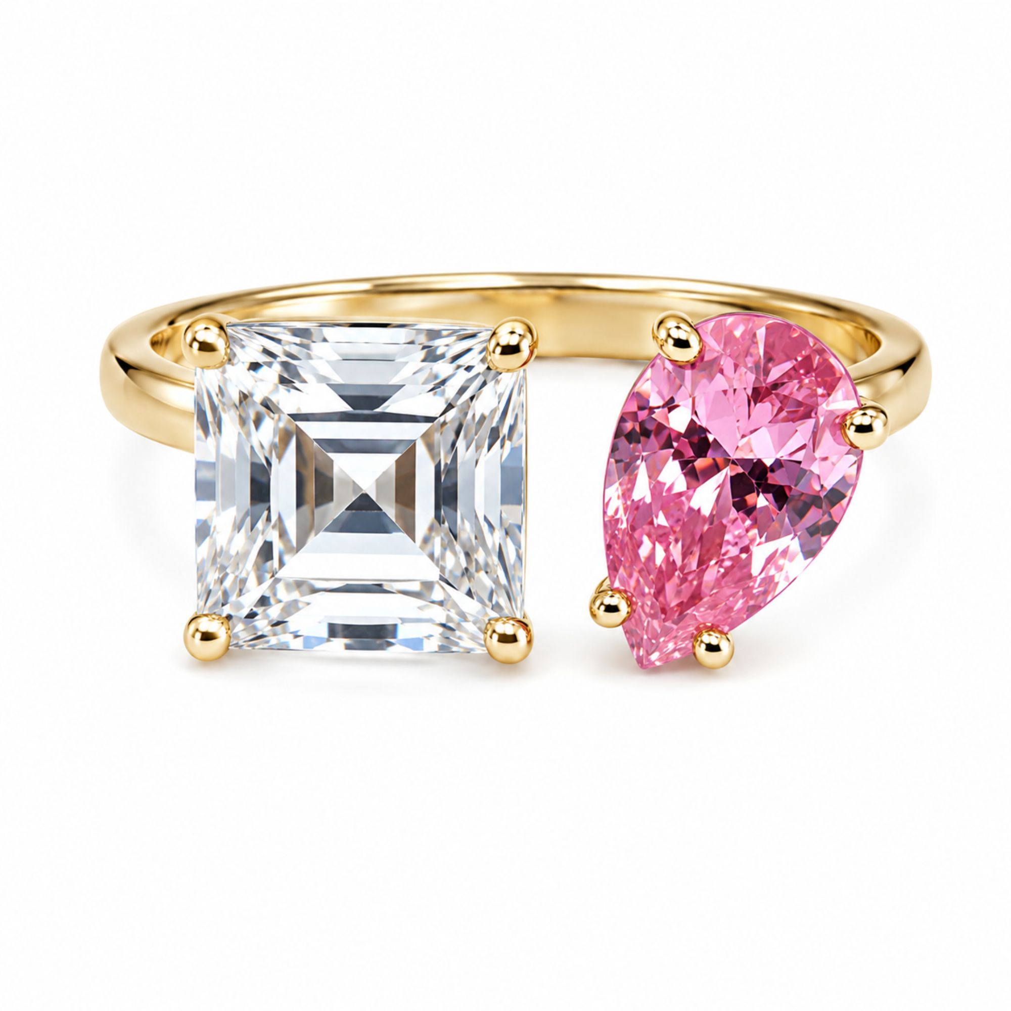 Pink Pear ring