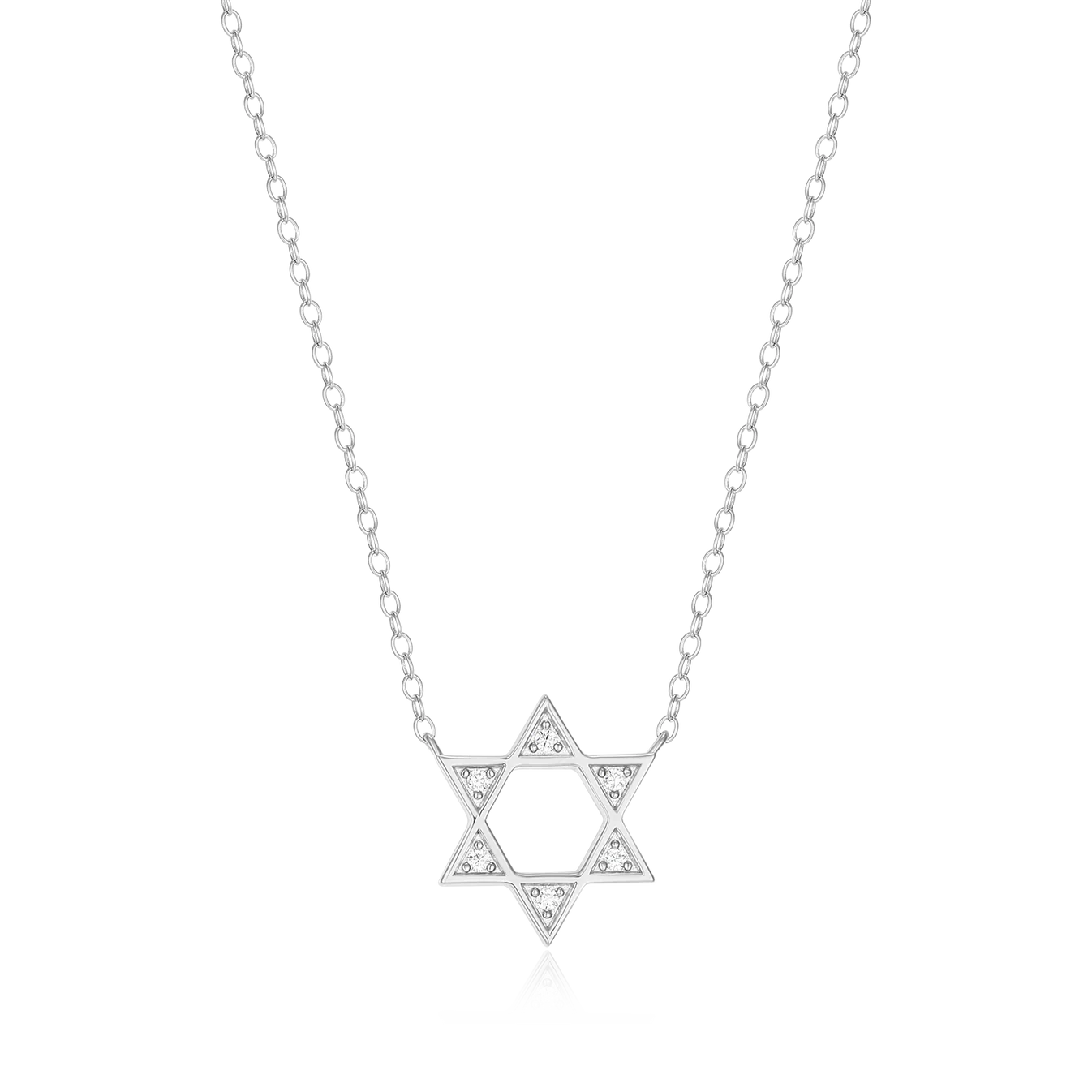 Monte Luna Star of David Lab-Created Diamond Necklace - BN0211W