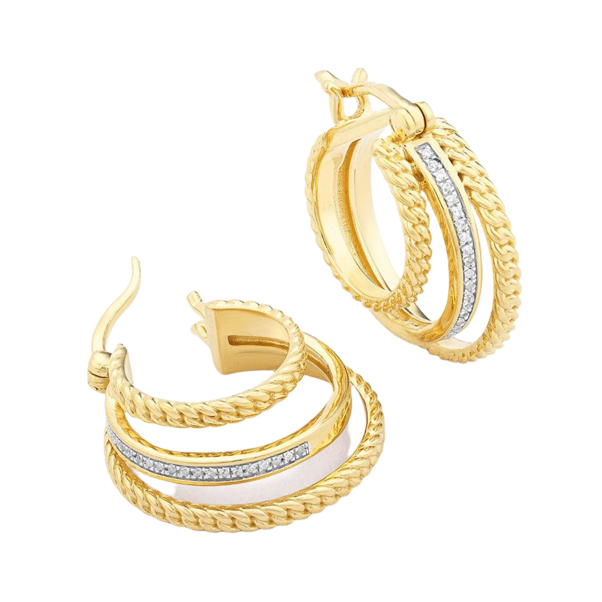 Empower Triple Hoop Earrings