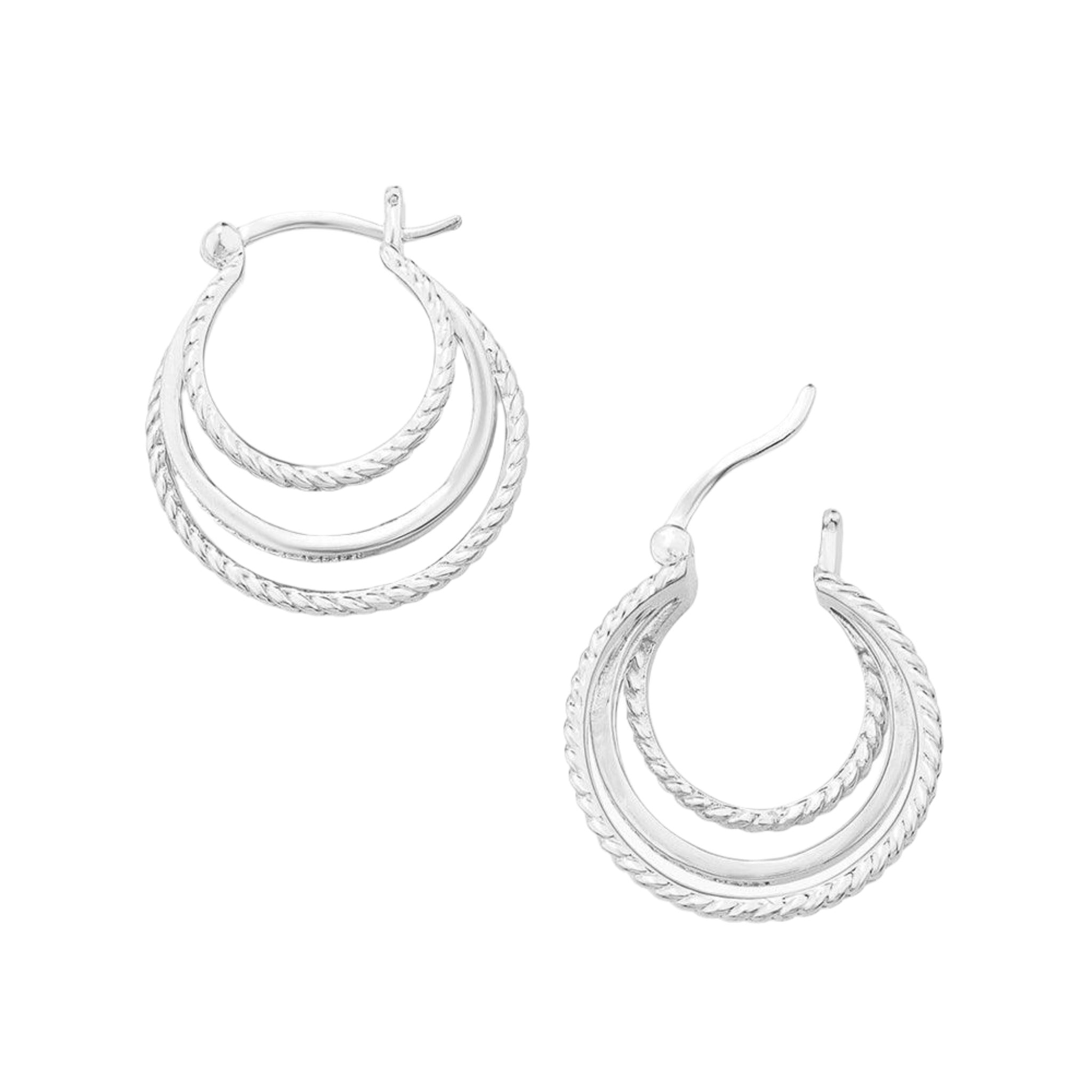 Empower Triple Hoop Earrings